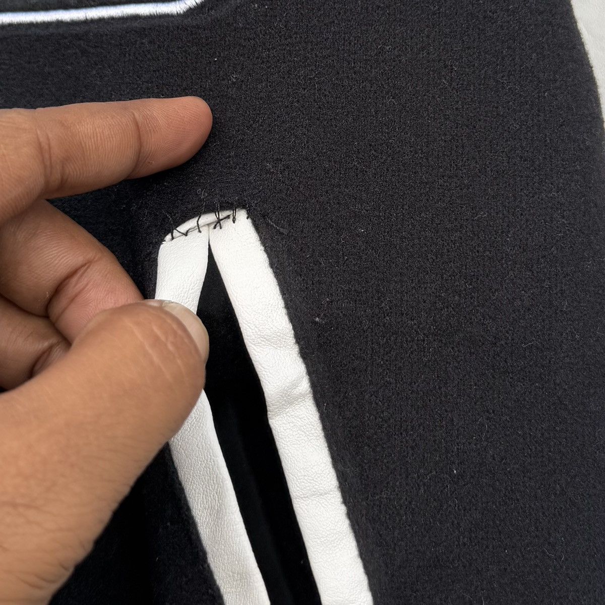 In The Attic A.T.C In The Attic Homme Melton Stadium Varsity Jacket Size US M / EU 48-50 / 2 - 8 Thumbnail