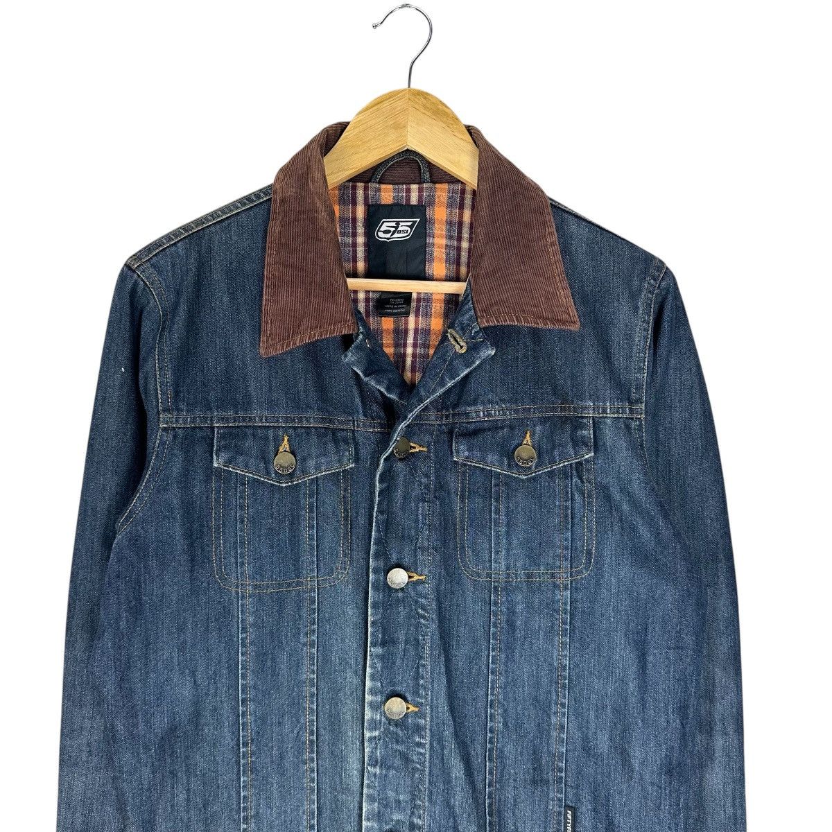 DIESEL DENIM CORDUROY COLLAR JACKET