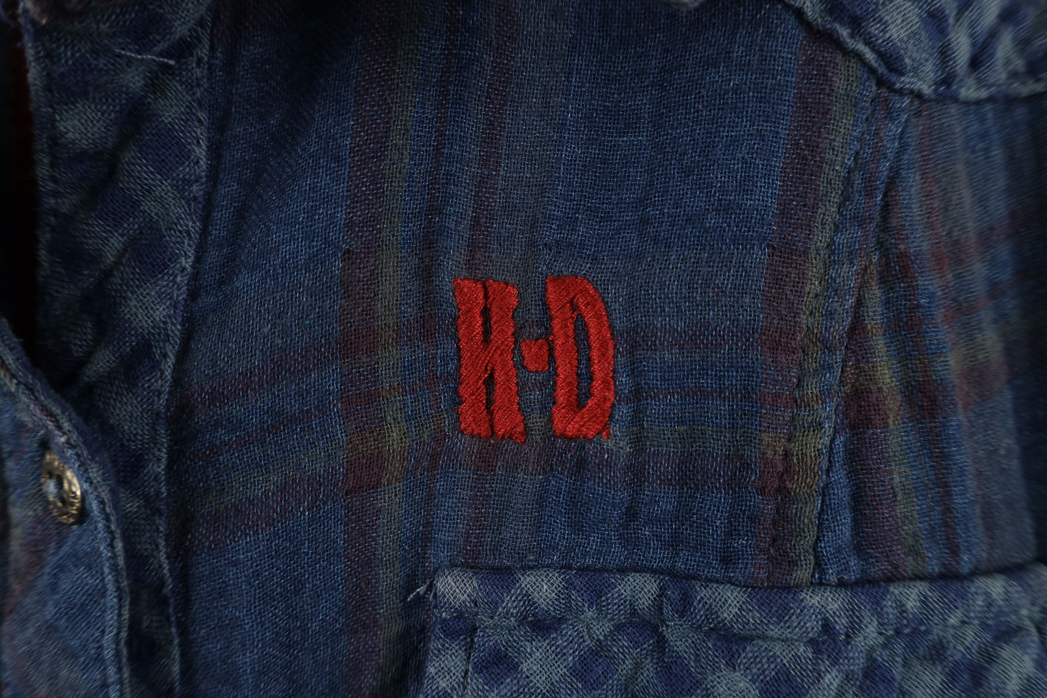 Harley Davidson × Vintage Vintage Harley Davidson Western Flannel Button Shirt Plaid Size L / US 10 / IT 46 - 4 Thumbnail