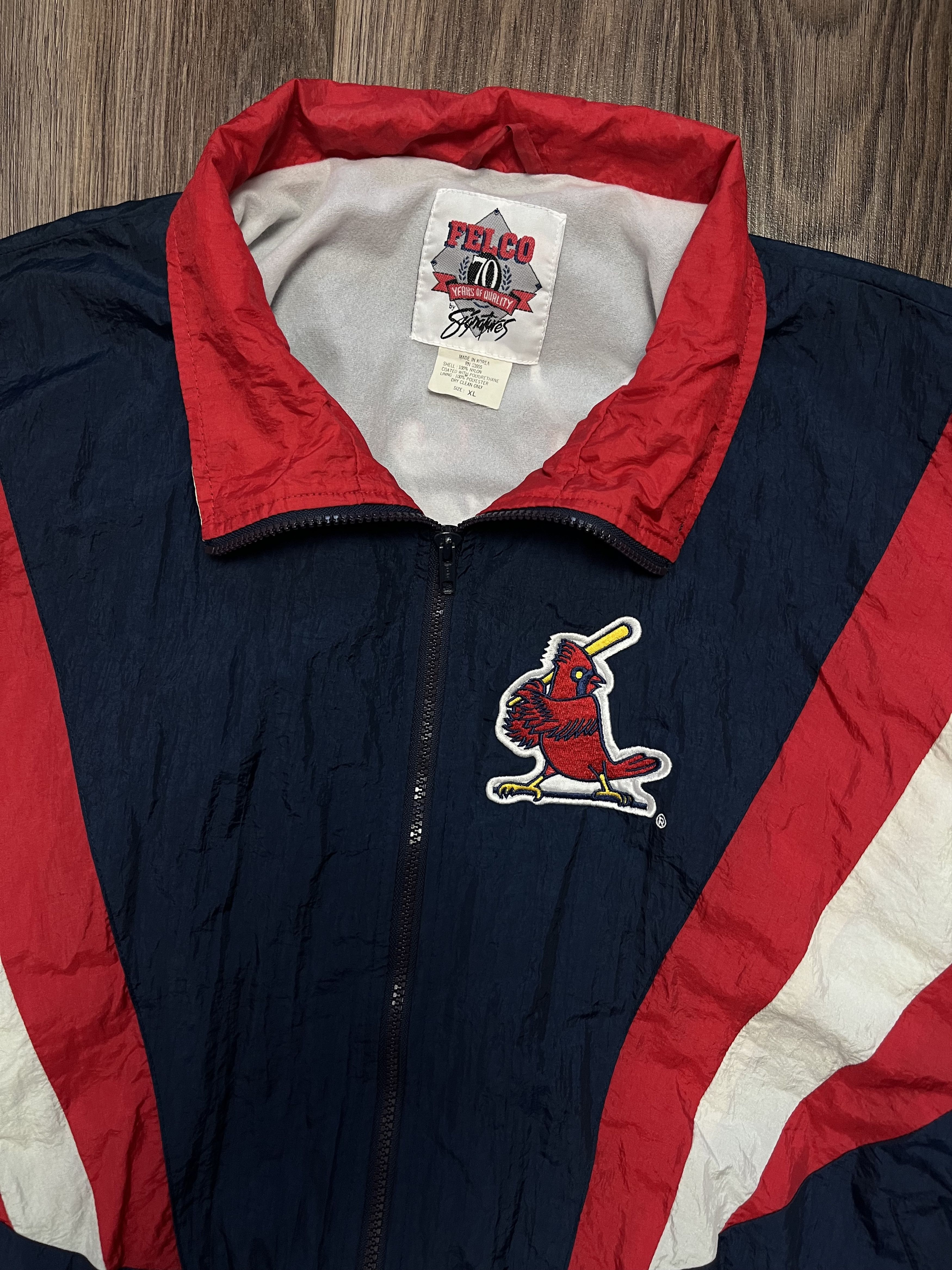 MLB × Vintage Vintage 90s St. Louis Cardinals Retro Jacket Made in Korea Size US XL / EU 56 / 4 - 4 Thumbnail