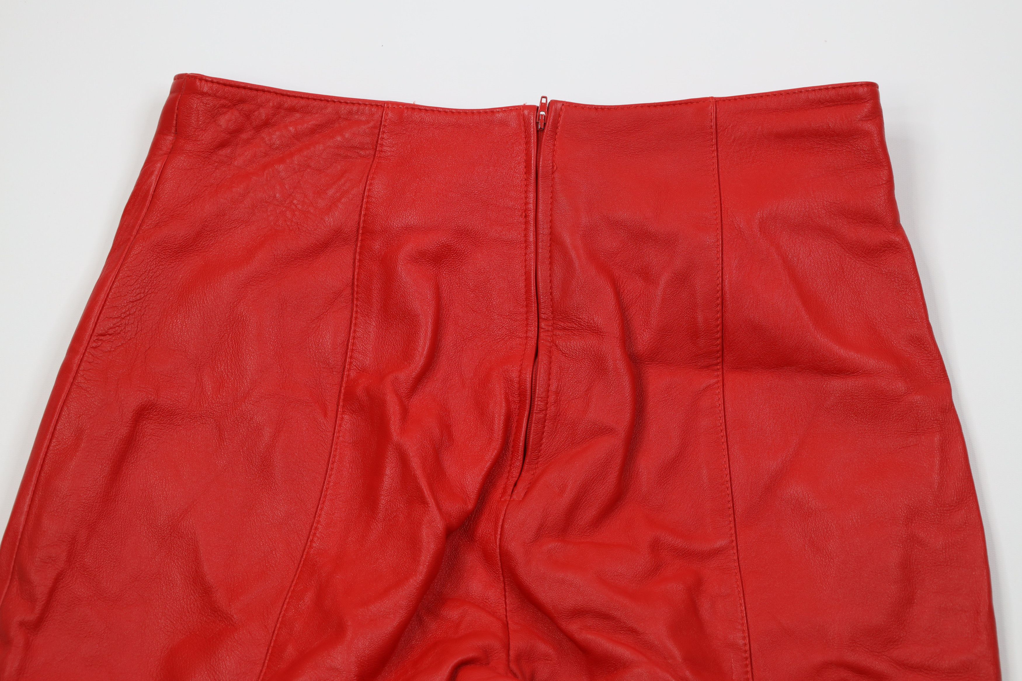 Vintage Vintage 90s Streetwear Eddie Murphy Soft Leather Pants Red Size 38" / US 16 / IT 52 - 8 Thumbnail