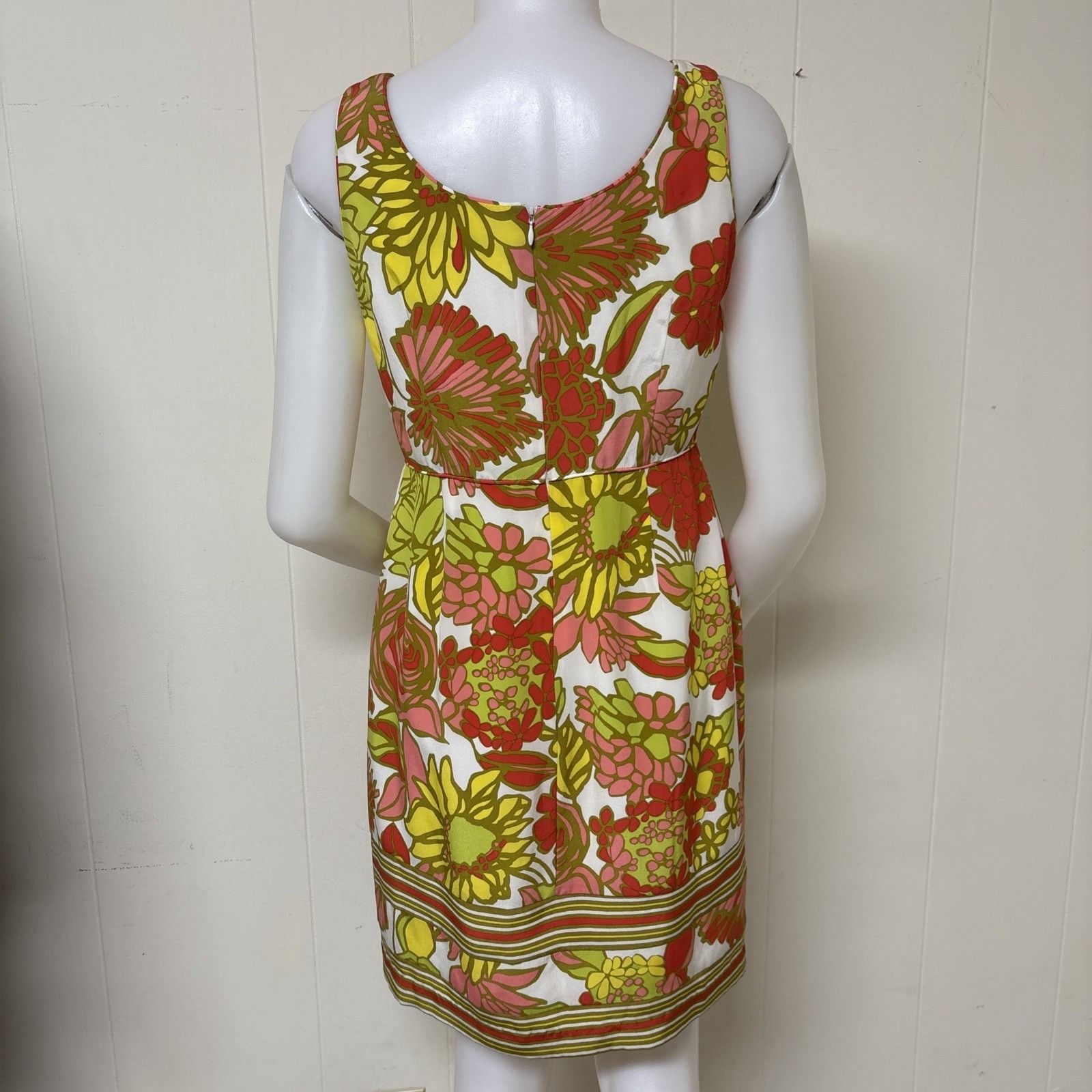 Trina Turk Trina Turk Bright Floral Shift Dress Womens 10 Signature Sil Size L / US 10 / IT 46 - 3 Thumbnail