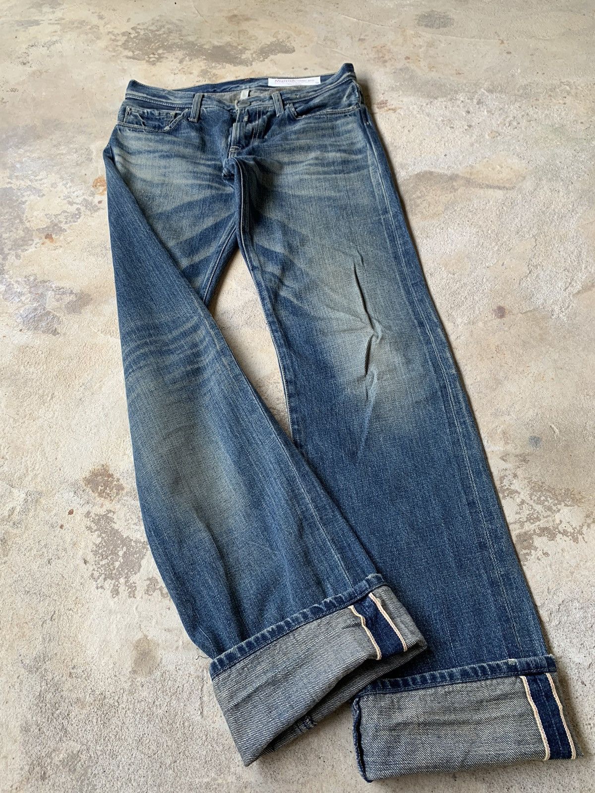 Japanese Brand Munich Hidden Gem Selvedge Distressed Denim Size US 30 / EU 46 - 6 Thumbnail