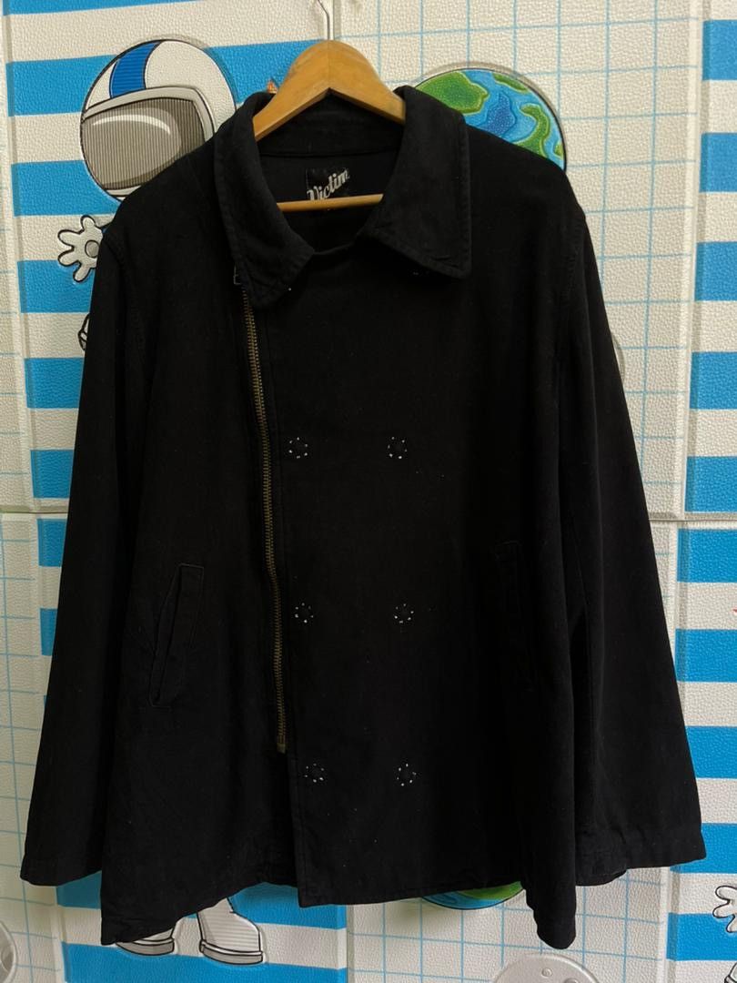 Fashion Victim VICTIM Japan Asymmetrical Zip Cotton Rider Jacket Size US M / EU 48-50 / 2 - 1 Thumbnail