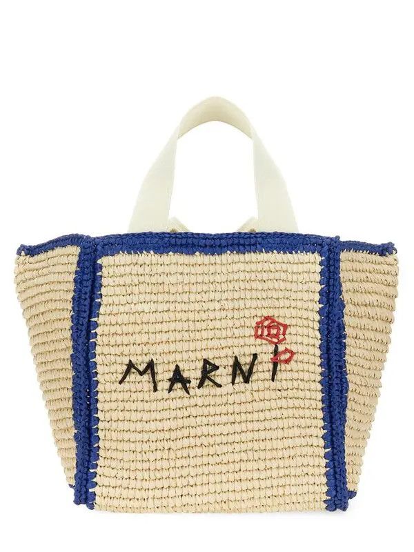 Marni o1w1db11125 Size :OS/Sillo Small Shopper Bag in Beige Size ONE SIZE - 1 Preview