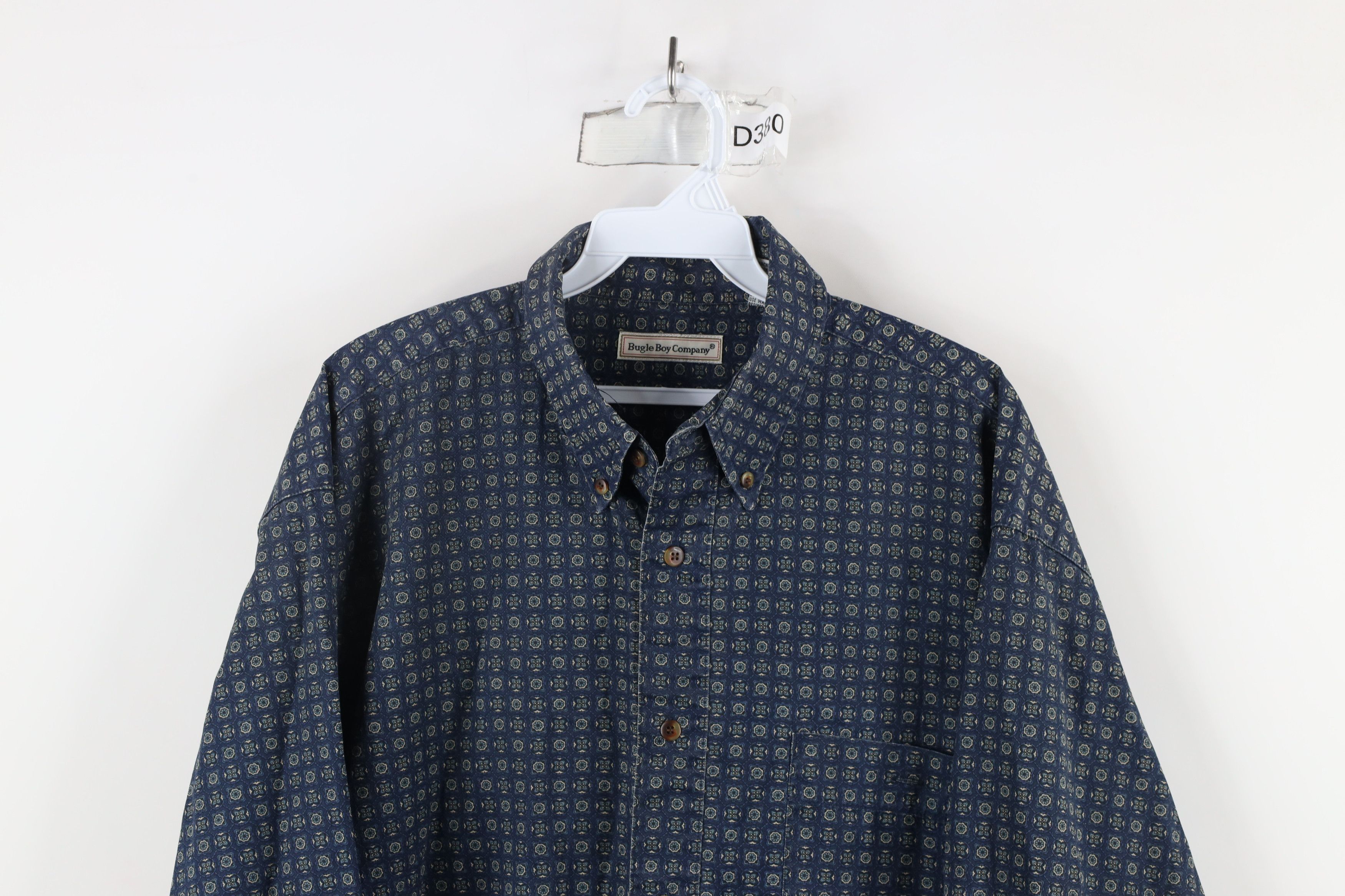 Vintage Vintage 90s Streetwear All Over Print Button Down Shirt Size US L / EU 52-54 / 3 - 2 Thumbnail