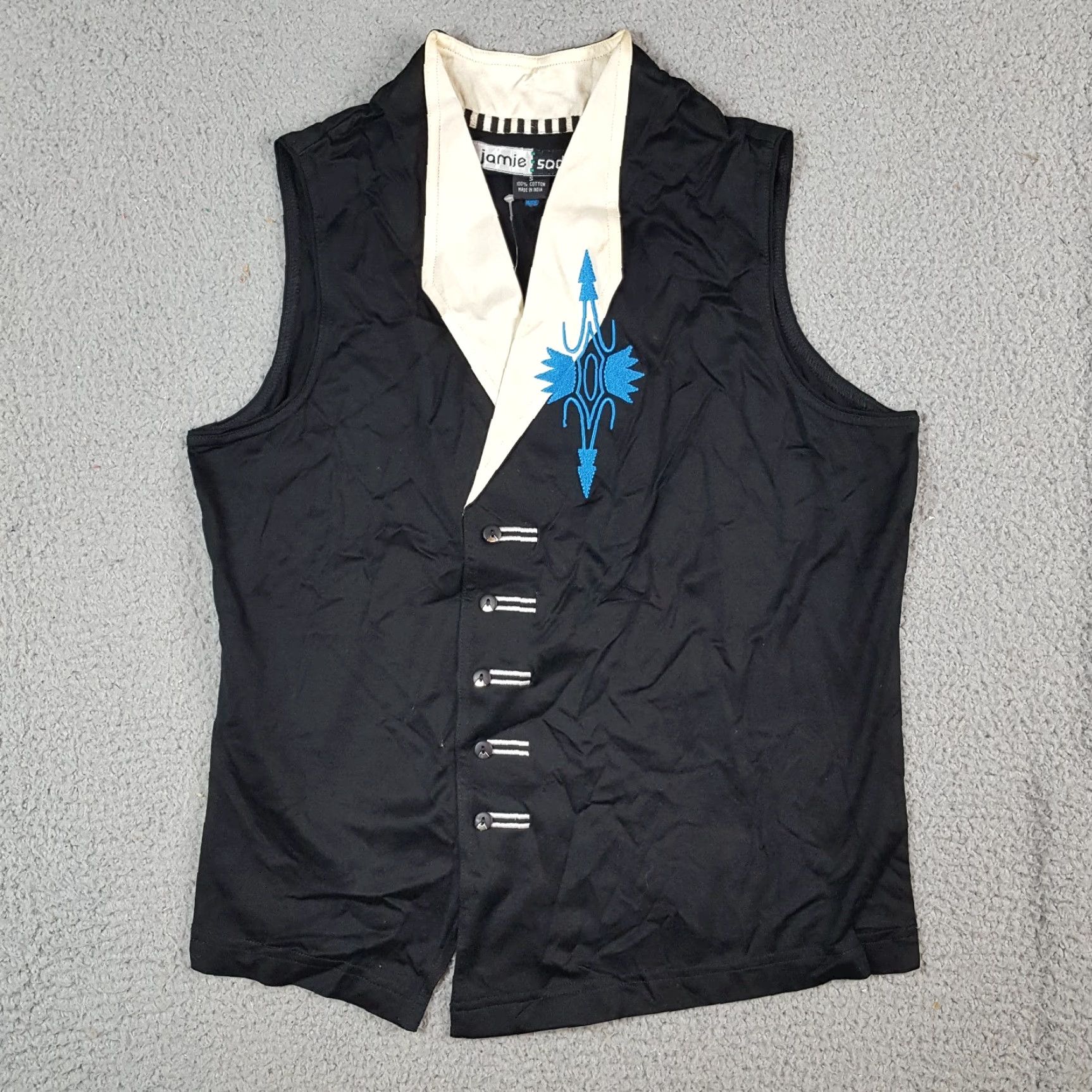 Vintage VINTAGE Jamie Sadock Polo Shirt Womens S Black Cotton All Seasons Breathable 00s 90s Preppy Golf Tank Top Size S / US 4 / IT 40 - 2 Thumbnail