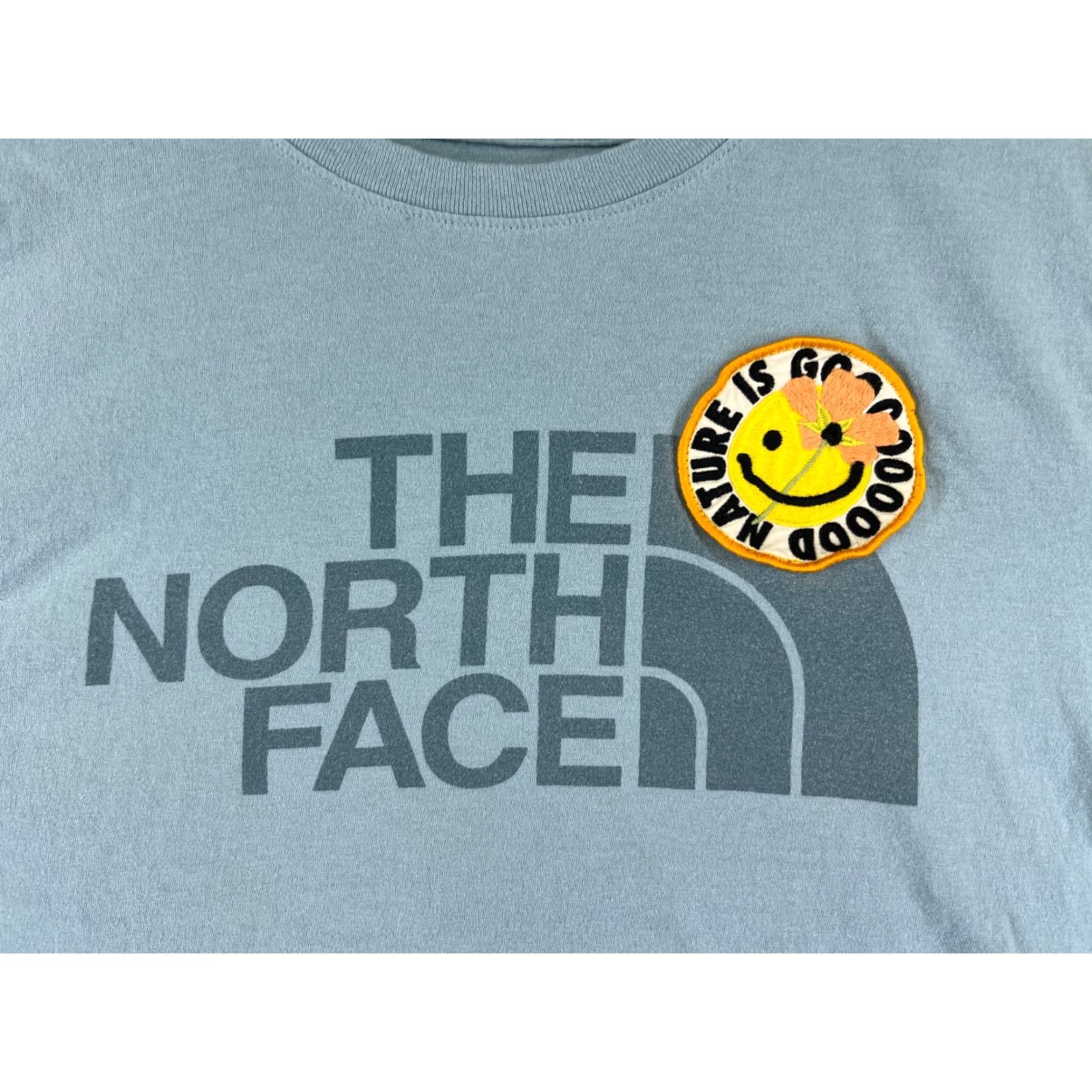 The North Face The North Face Shirt Womens Small Blue Short Sleeve Crew Neck 100% Cotton Patch Size S / US 4 / IT 40 - 3 Thumbnail