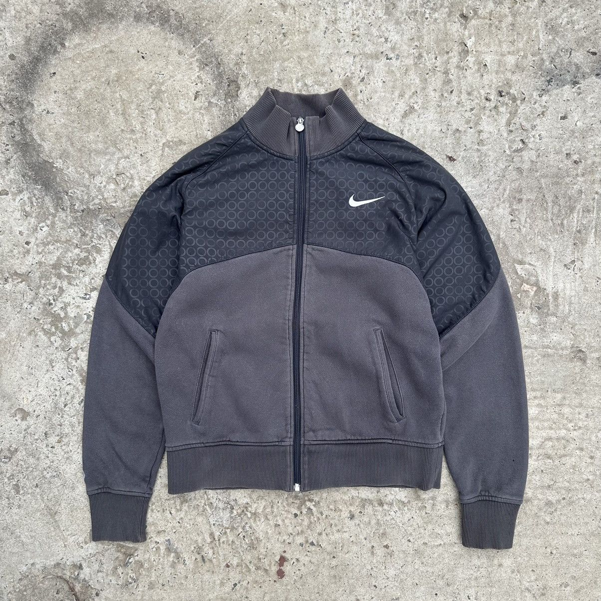 Nike × Vintage Vintage Nike Zip Sweater 90 Y2K Style USA Distressed Size US M / EU 48-50 / 2 - 1 Thumbnail