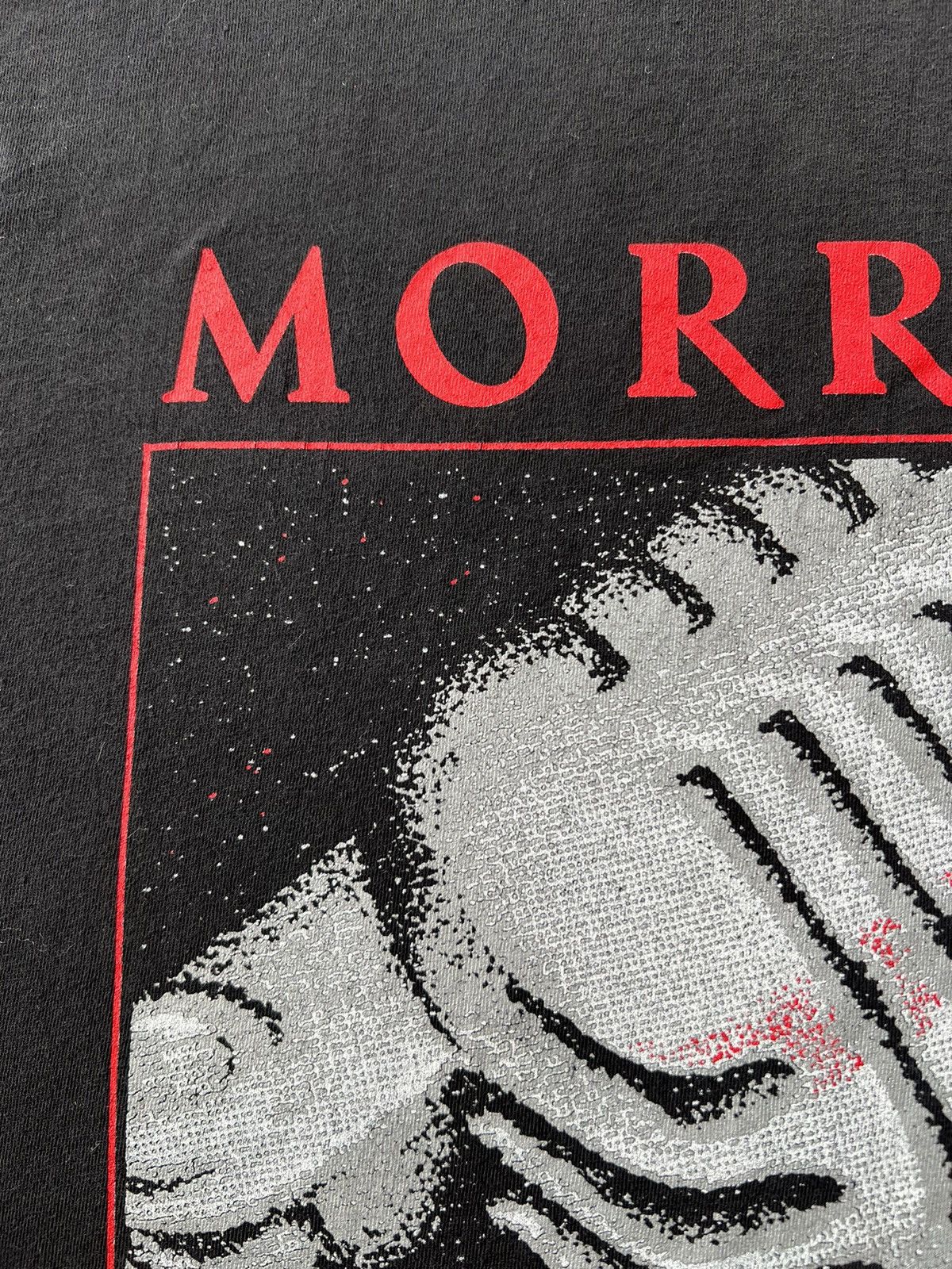 Band Tees Vintage 1993 Van Morrison Singer Tour Black T-shirt Size US M / EU 48-50 / 2 - 4 Thumbnail