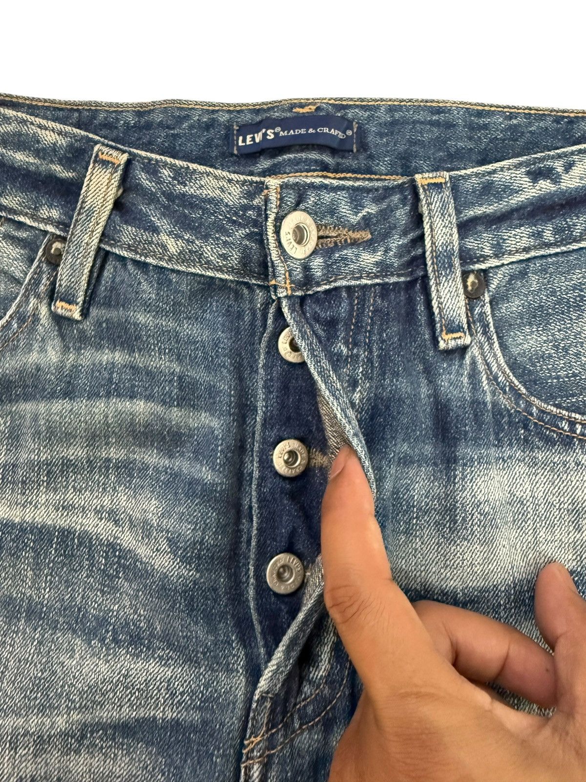 Levi's Vintage Clothing Vintage Levis Made & Crafted Japan Selvedge Denim Jeans Size US 28 / EU 44 - 7 Thumbnail