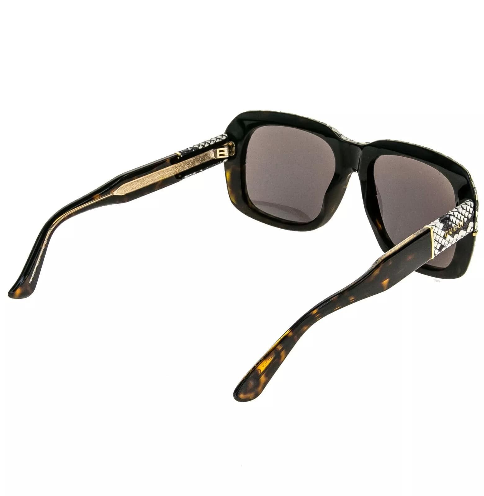 Gucci GUCCI 1157 Brown Green Mirrored Snake Sunglasses GG1157S Size ONE SIZE - 6 Thumbnail
