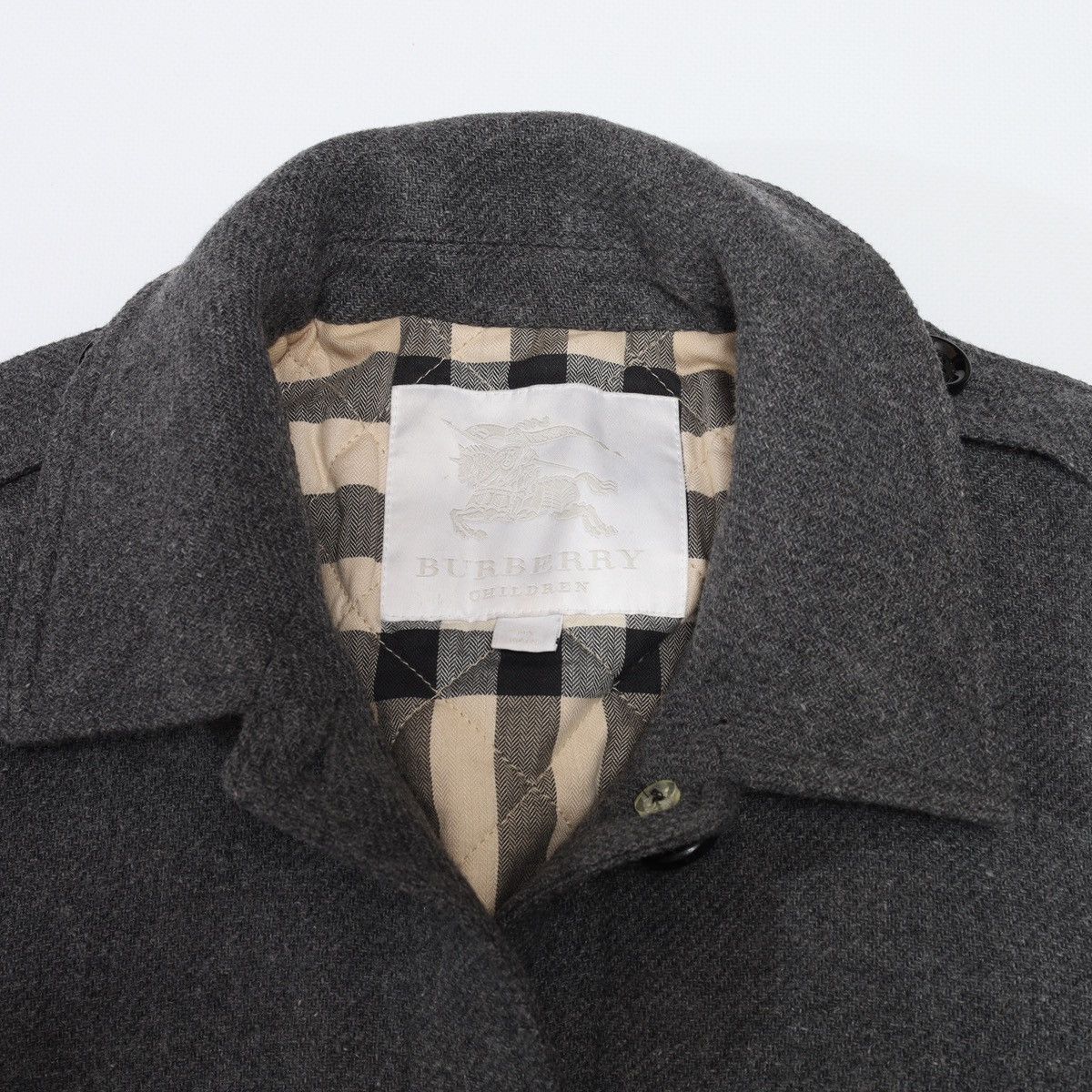 Burberry Burberry Gray Coat Jacket Wool Size XS / US 0-2 / IT 36-38 - 3 Thumbnail
