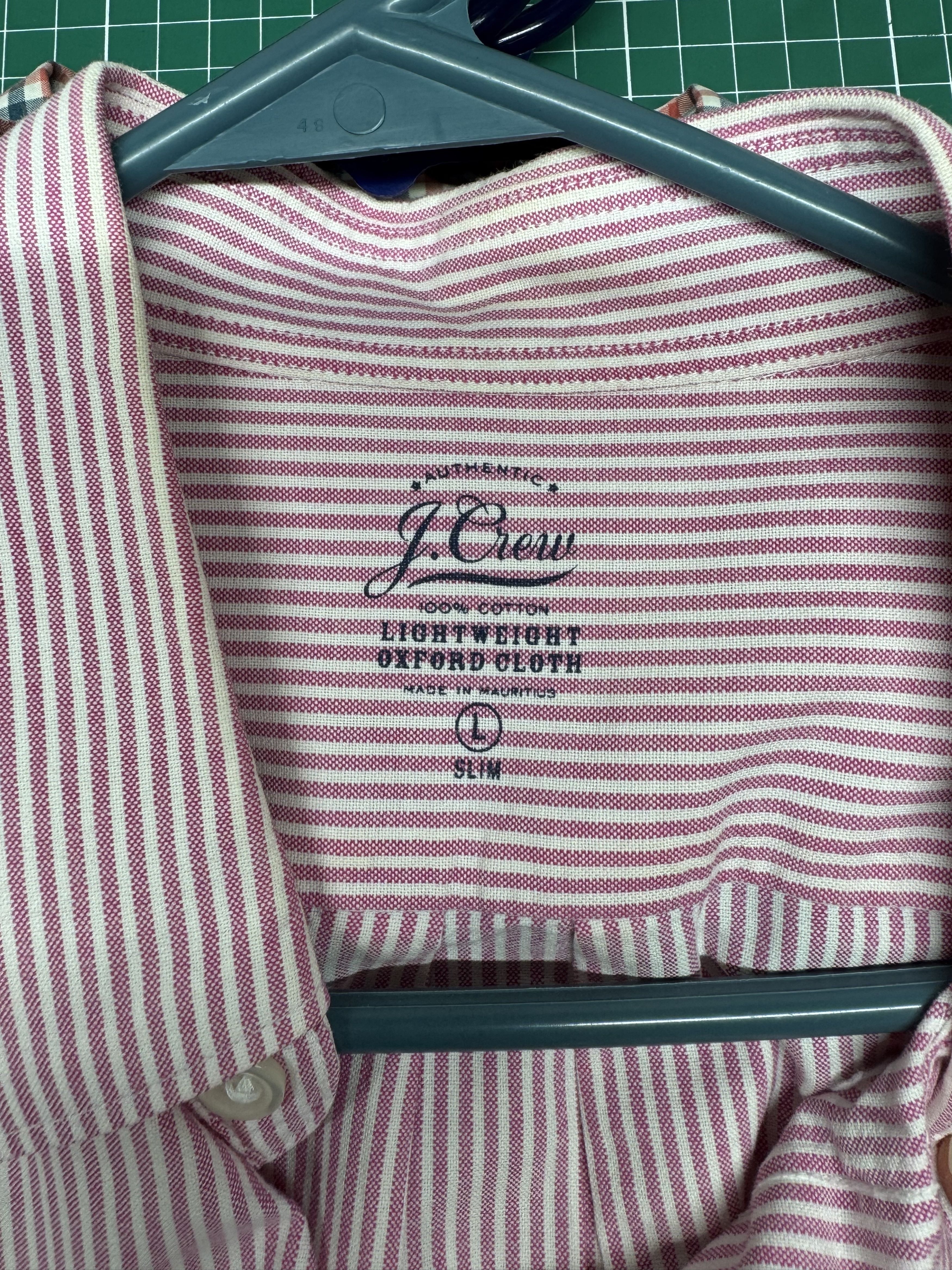 J.Crew J Crew Lightweight Oxford Slim Pink Stripes Button Down Size US L / EU 52-54 / 3 - 2 Thumbnail