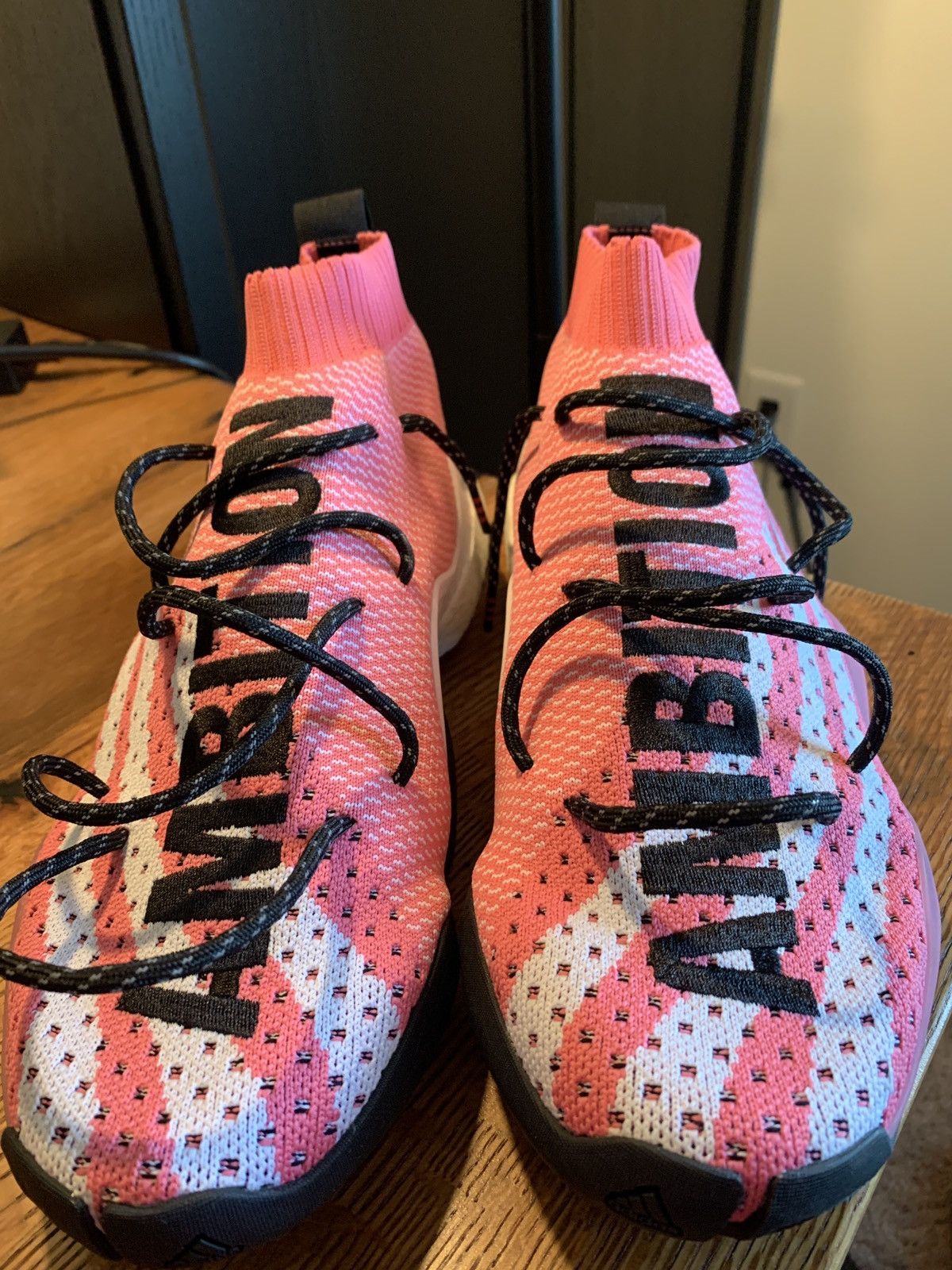 Adidas × Pharrell Adidas Crazy BYW LVL X - Pharrell Ambition Pink Size US 11 / EU 44 - 2 Thumbnail