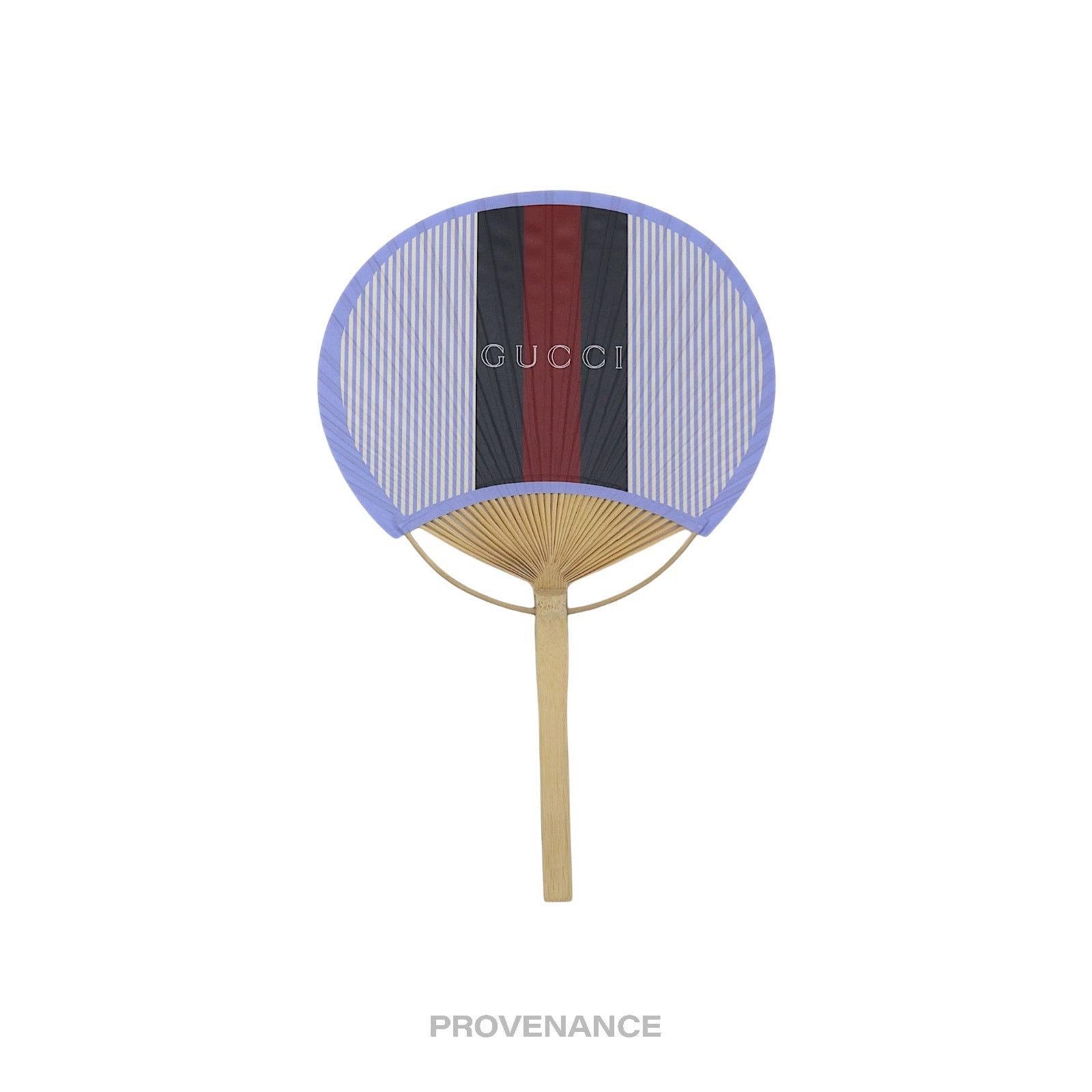 Gucci 🔴 Gucci Web Logo Bamboo Hand Fan - Black/Red Striped Size ONE SIZE - 2 Thumbnail