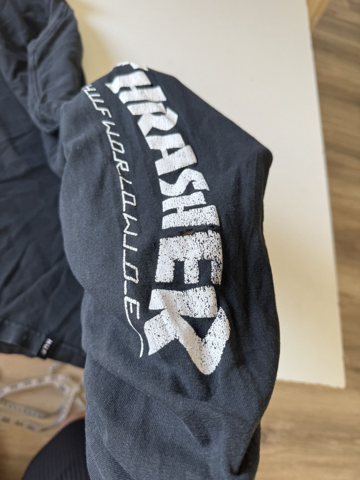 Huf × Thrasher HUF x Thrasher Washed Thrashed Longsleeve Tshirt Skate Size US XL / EU 56 / 4 - 20 Thumbnail