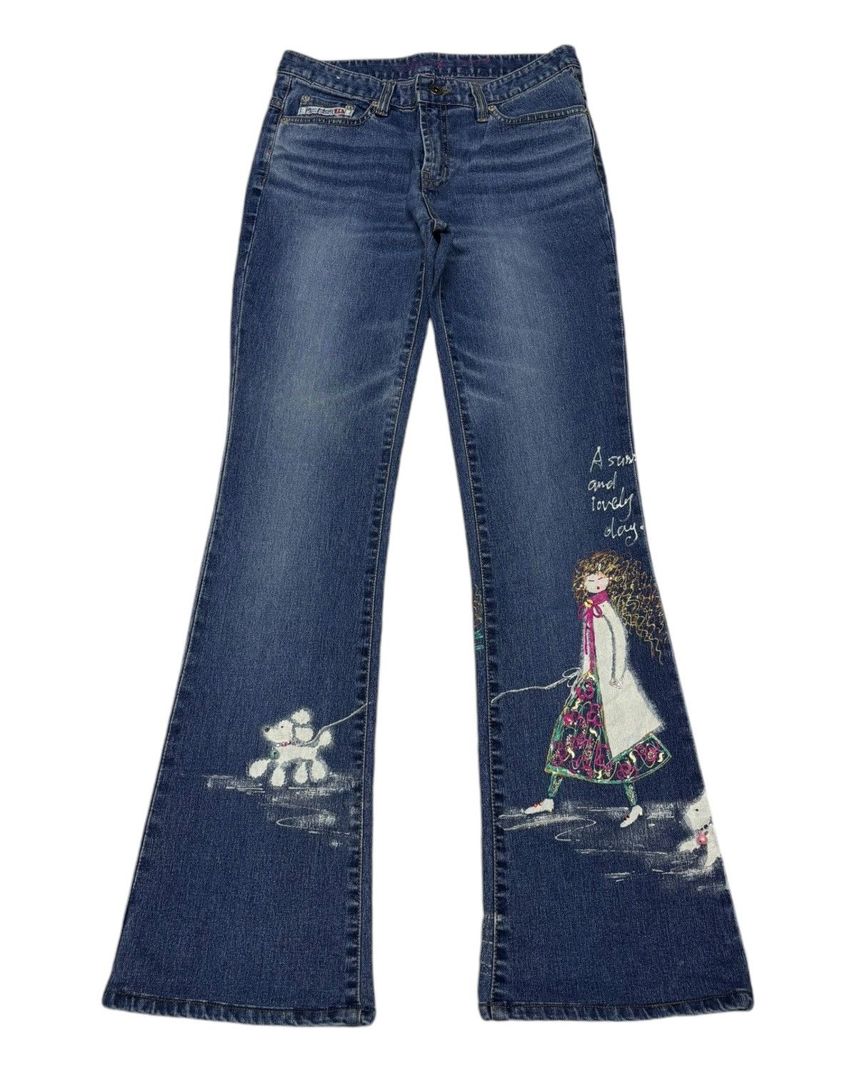 Yohji Yamamoto Vintage Flared Bootcut Jeans Yohji Yamamoto Style Size 27" / US 4 / IT 40 - 1 Thumbnail