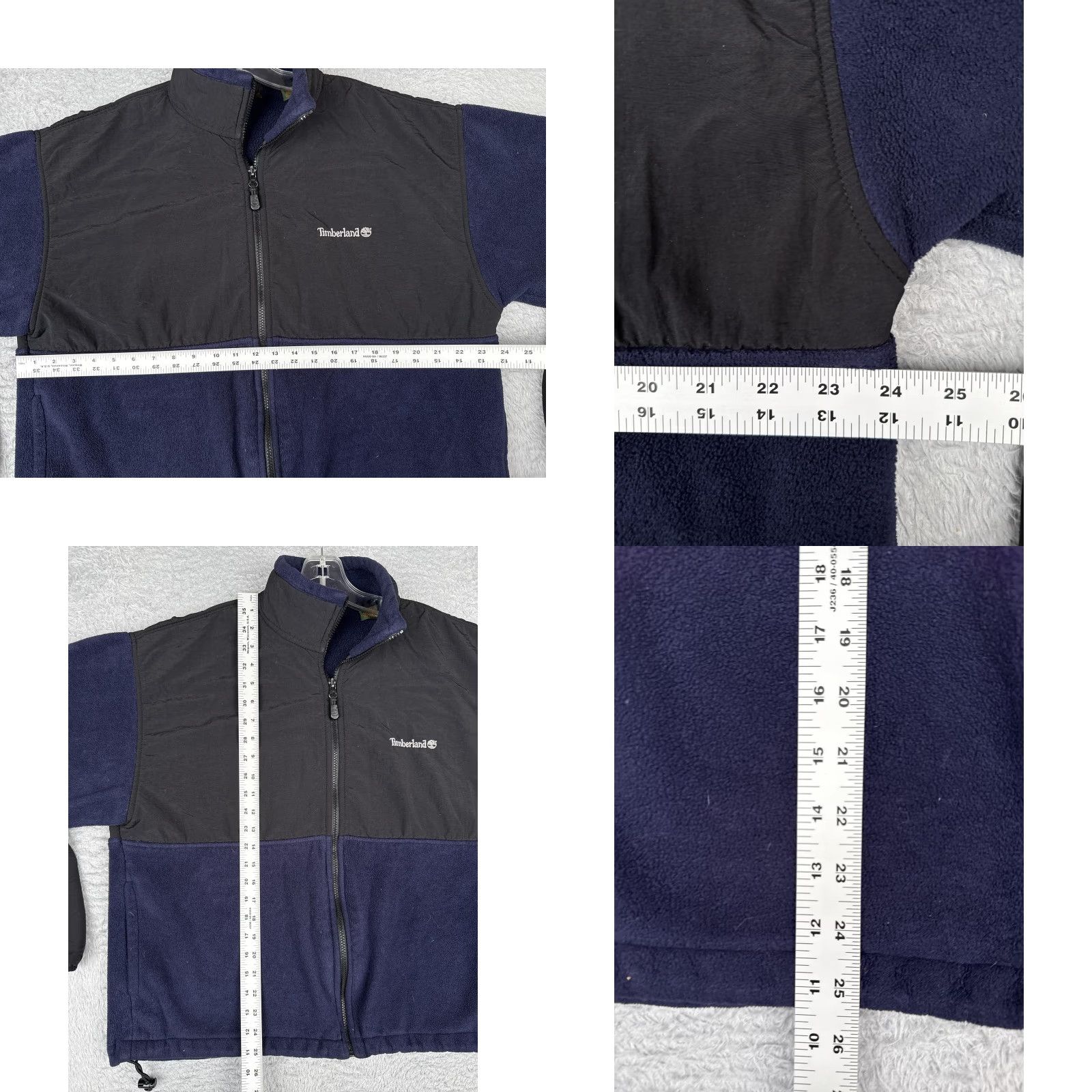 Timberland Timberland Weathergear Jacket Mens Large Blue Black Fleece Full Zip Outdoor Size US L / EU 52-54 / 3 - 8 Thumbnail