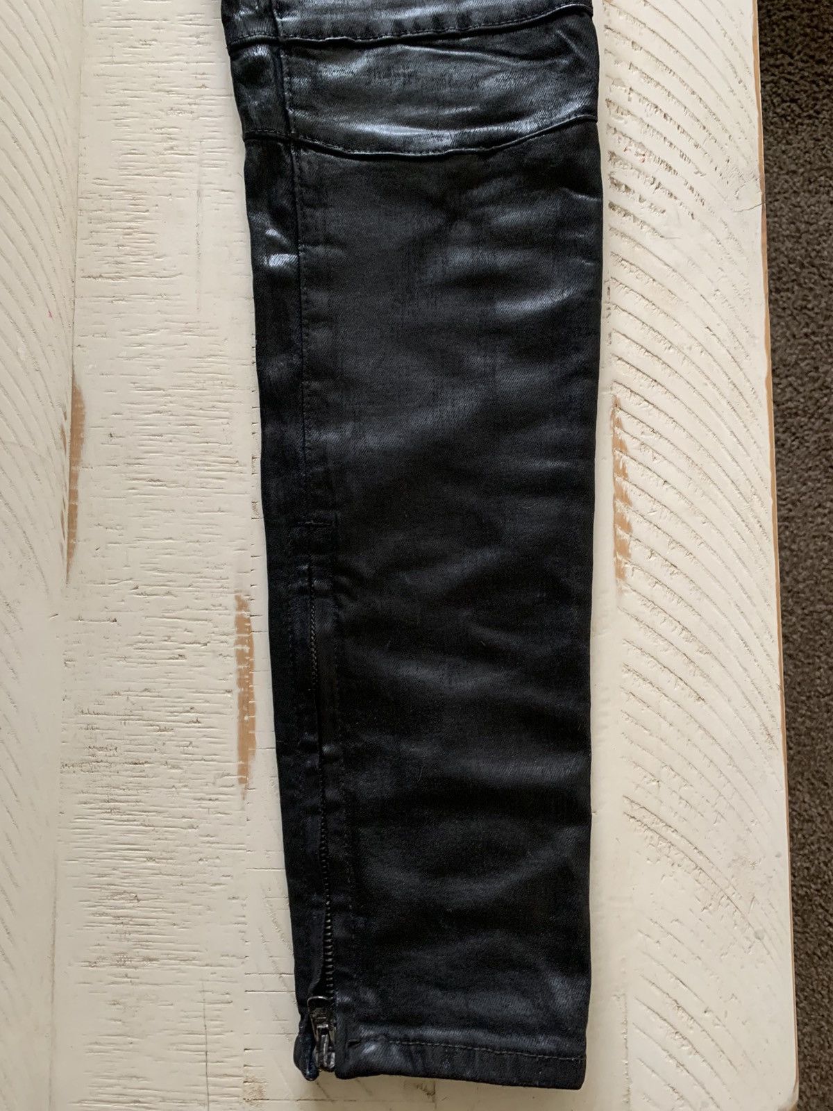 Balmain Balmain Like Biker Jeans Waxed Pierced Spiked Fashion Punk Size US 30 / EU 46 - 13 Thumbnail