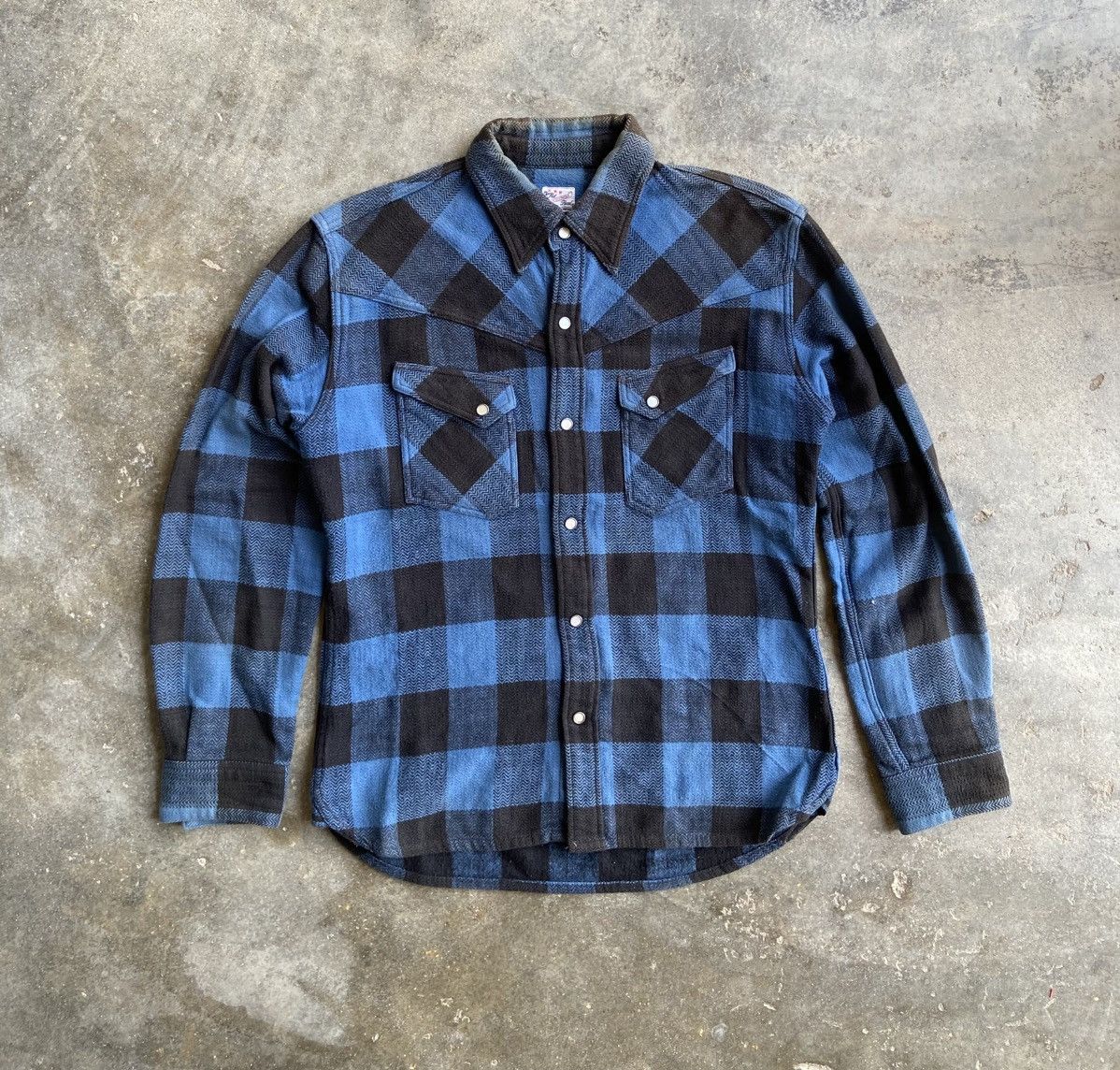 The Flat Head AMERICANA STYLE INDIGO FLANNEL Size US M / EU 48-50 / 2 - 1 Thumbnail