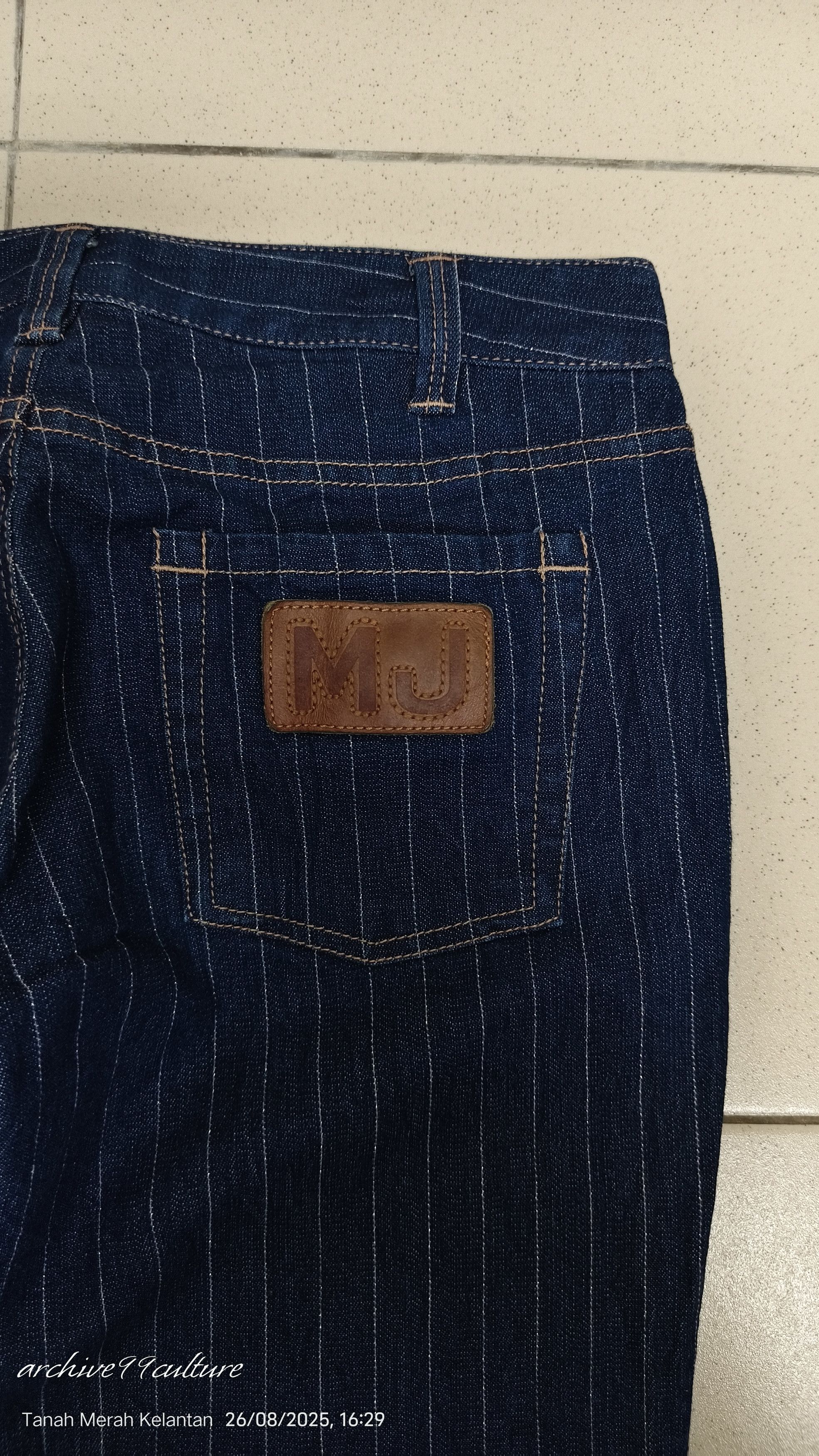 Marc by Marc Jacobs Archive MARC BY MARC JACOBS pinstripes stretch Jeans Size 29" - 9 Thumbnail