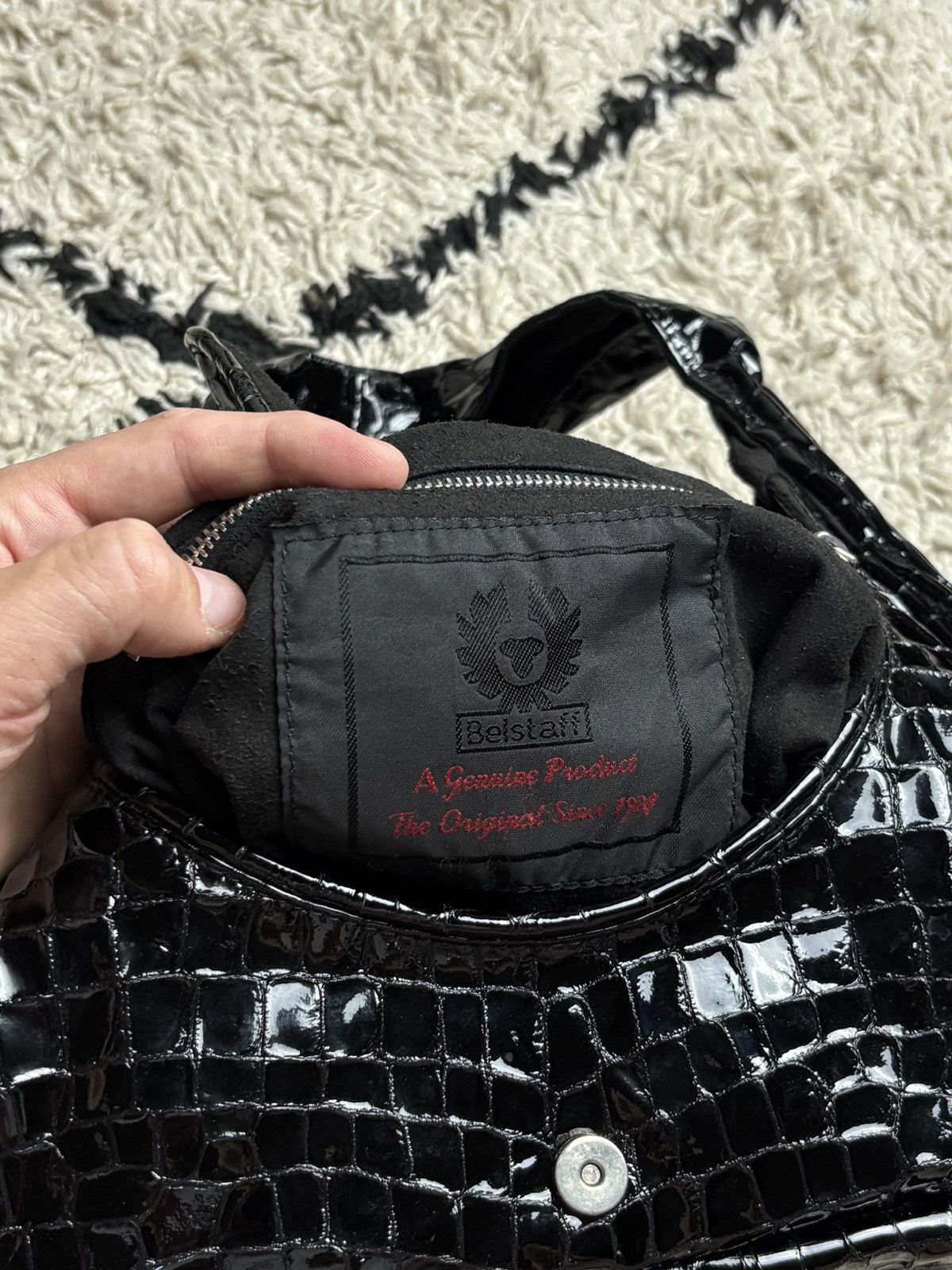 Belstaff Archive Belstaff Avant Garde Leather Biker Hand Bag Y2K Rare Size ONE SIZE - 10 Thumbnail