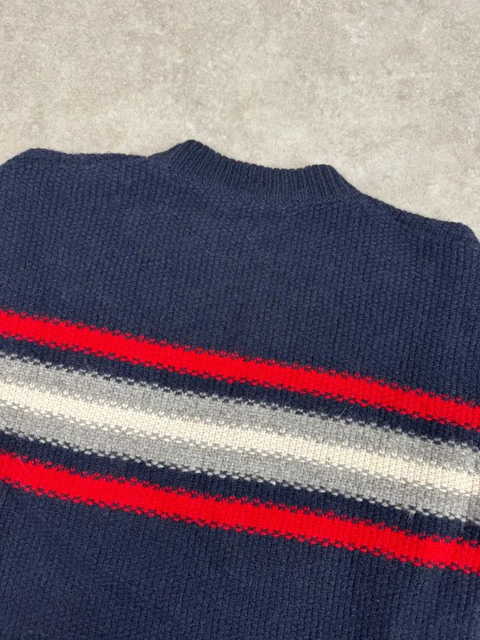 Prada AW2014 Prada Navy Striped Mérinos Wool Sweater Size US M / EU 48-50 / 2 - 6 Thumbnail