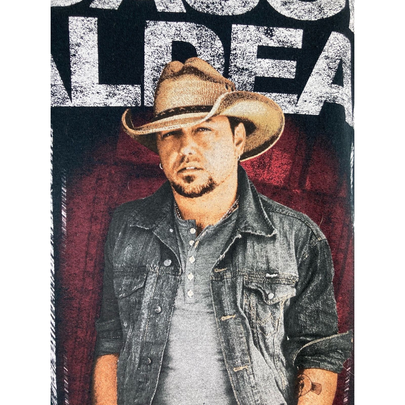 Band Tees Jason Aldean Six String Circus Womens 2XL Black T-Shirt Size XXL / US 16-18 / IT 52-54 - 3 Thumbnail