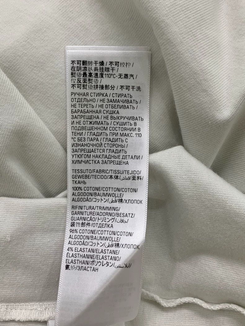 Balenciaga Balenciaga White Rhinestone Letter Logo Short Sleeve T-Shi Size US L / EU 52-54 / 3 - 8 Thumbnail