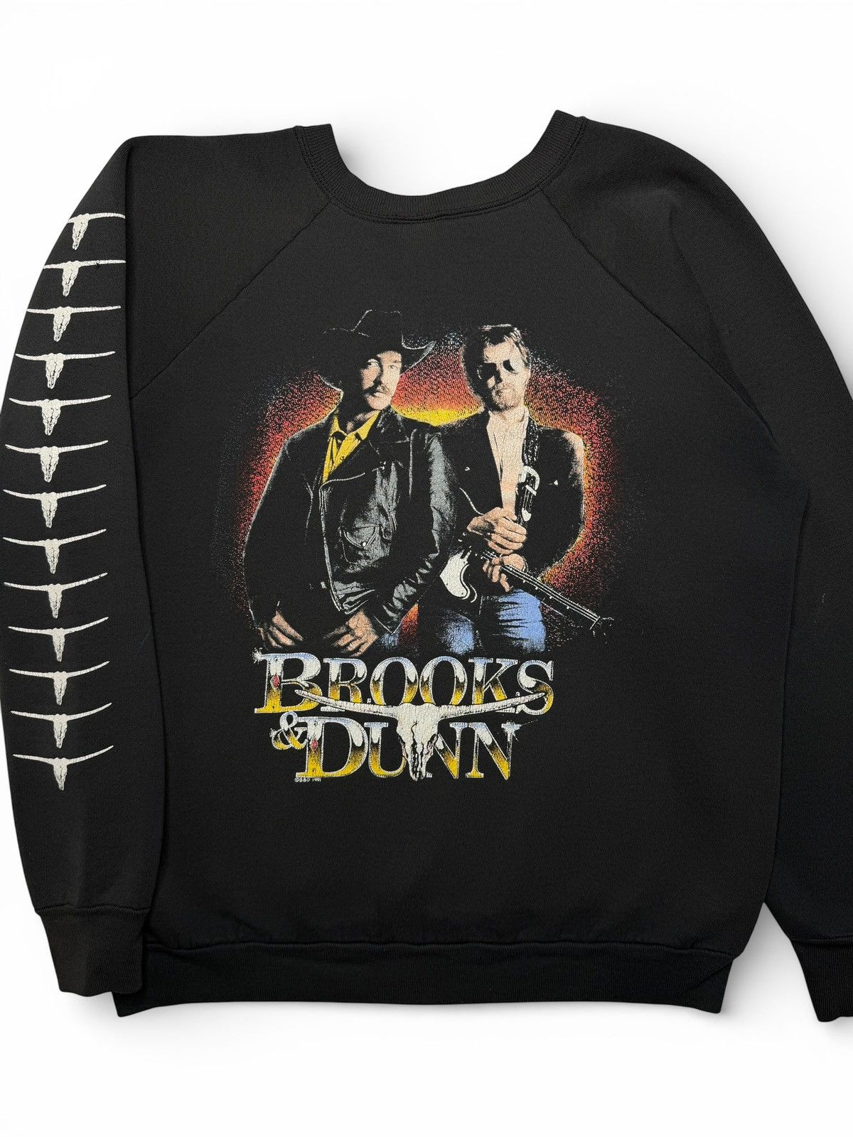 Band Tees Vintage 1991 Brooks & Dunn Country Sweatshirt Size US XL / EU 56 / 4 - 3 Thumbnail