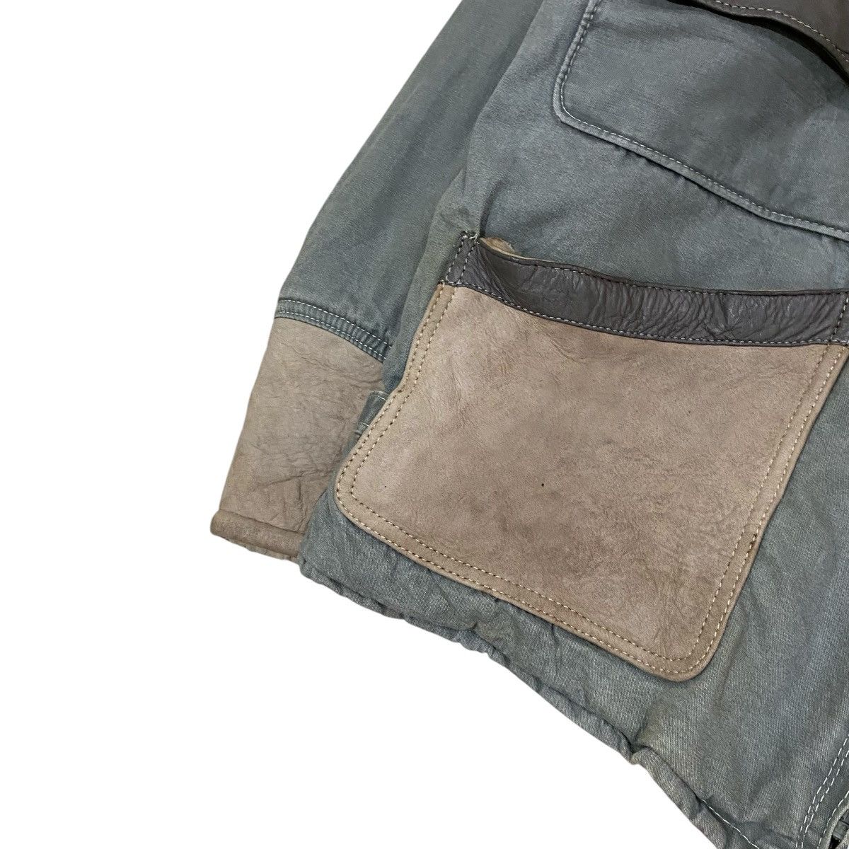 Vintage 🔥VINTAGE LAMBSKIN PATCHWORK SHEARLING LEATHER PART JACKET Size US L / EU 52-54 / 3 - 7 Thumbnail
