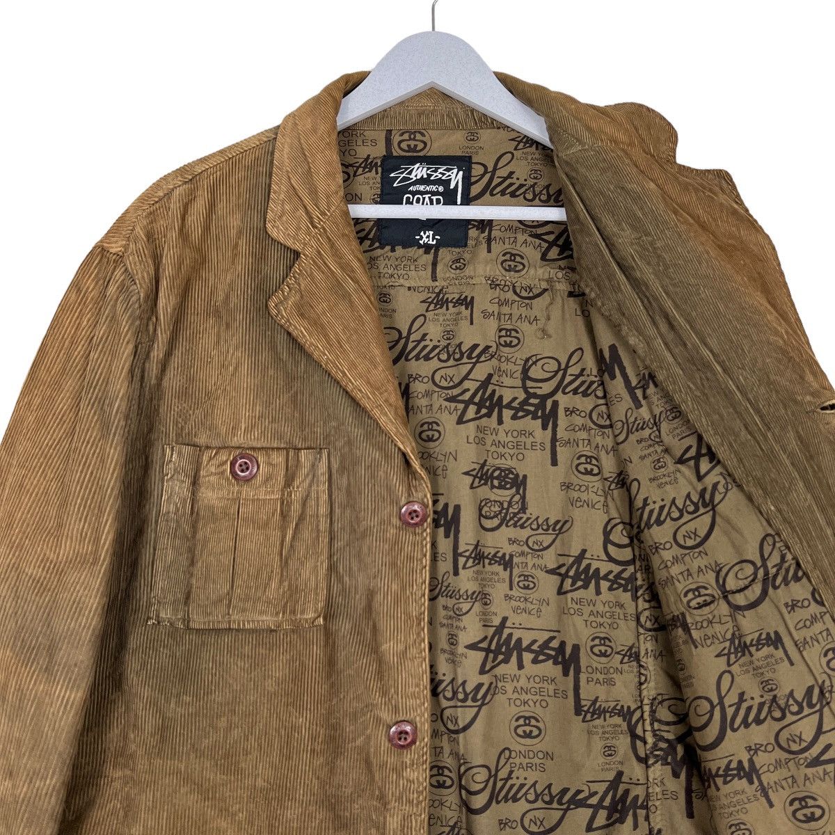 Stussy 🔥 STUSSY DYED CORDUROY CHORE JACKET Size US XL / EU 56 / 4 - 11 Thumbnail