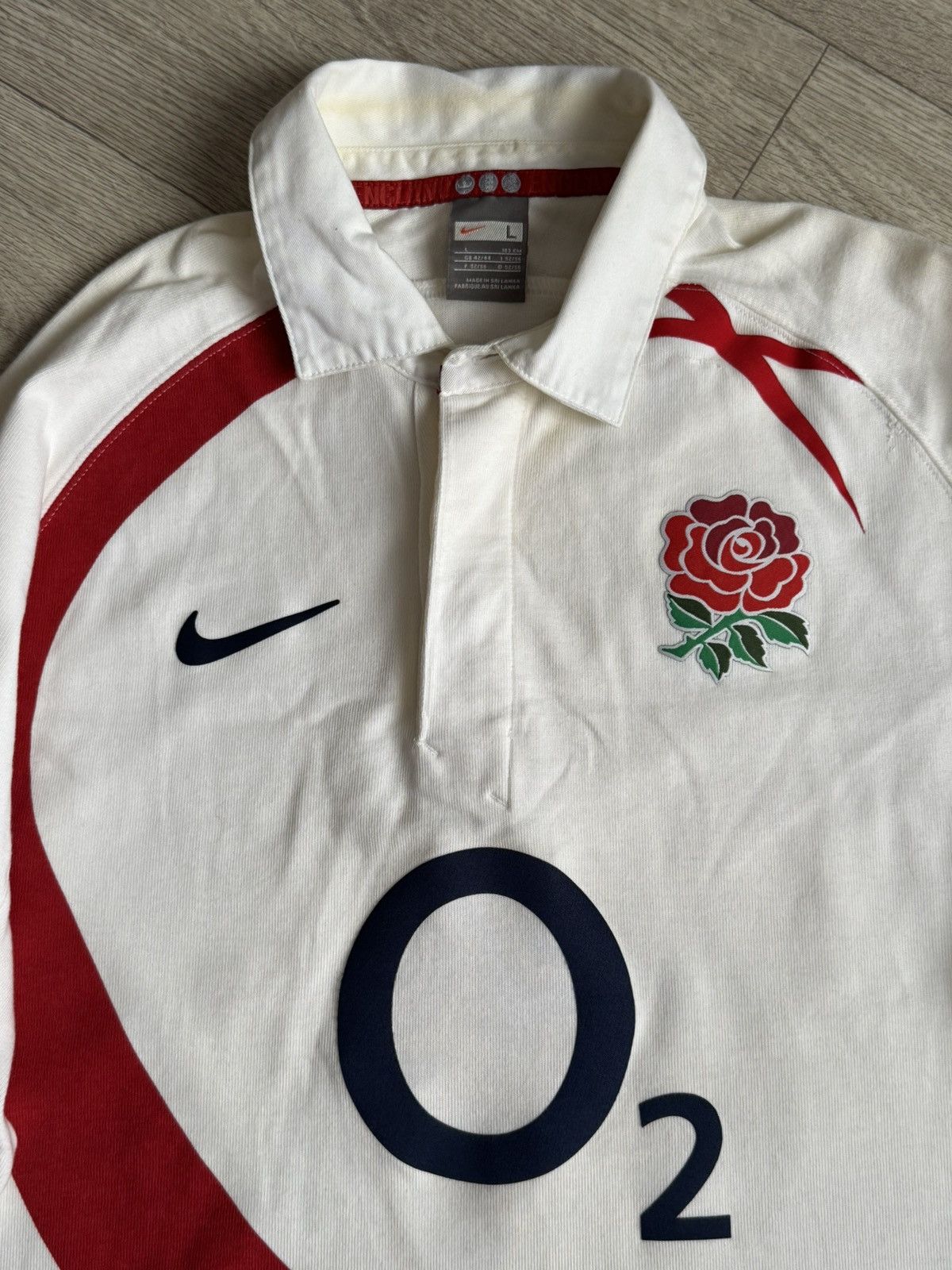 Nike 🔷Vintage Nike England 2003/04 Rugby Shirt🔷 Size US L / EU 52-54 / 3 - 2 Thumbnail