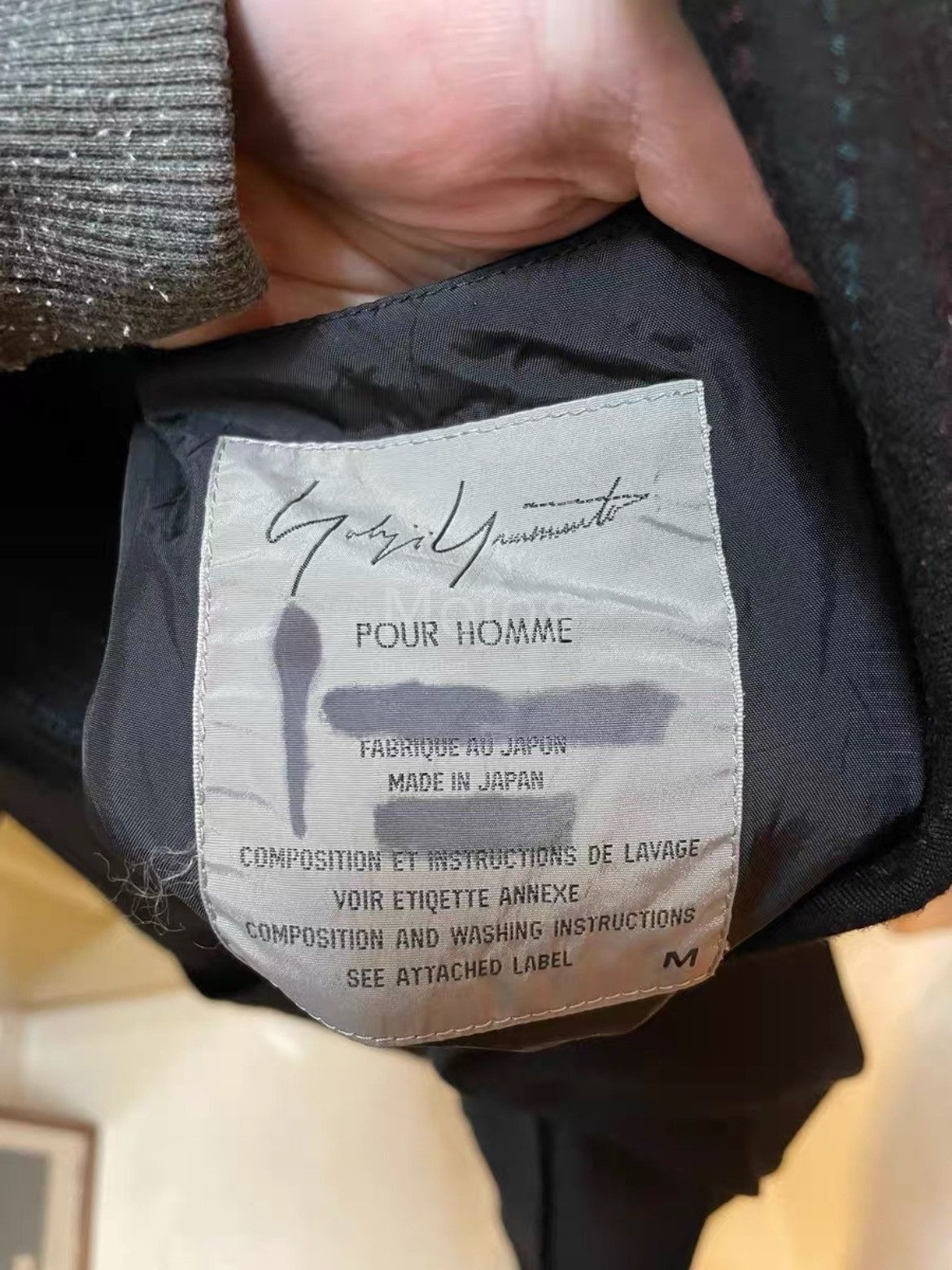 Yohji Yamamoto Yohji Yamamoto Pour Homme 94AW Lining Pattern Coat-2508 Size US M / EU 48-50 / 2 - 6 Thumbnail