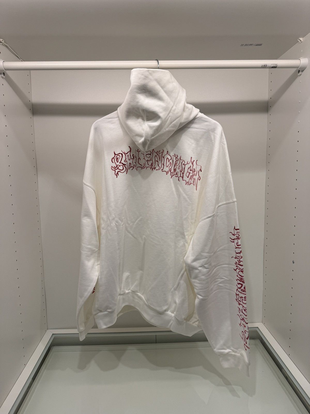 Balenciaga Balenciaga DIY Metal outline hoodie white Size US M / EU 48-50 / 2 - 2 Thumbnail