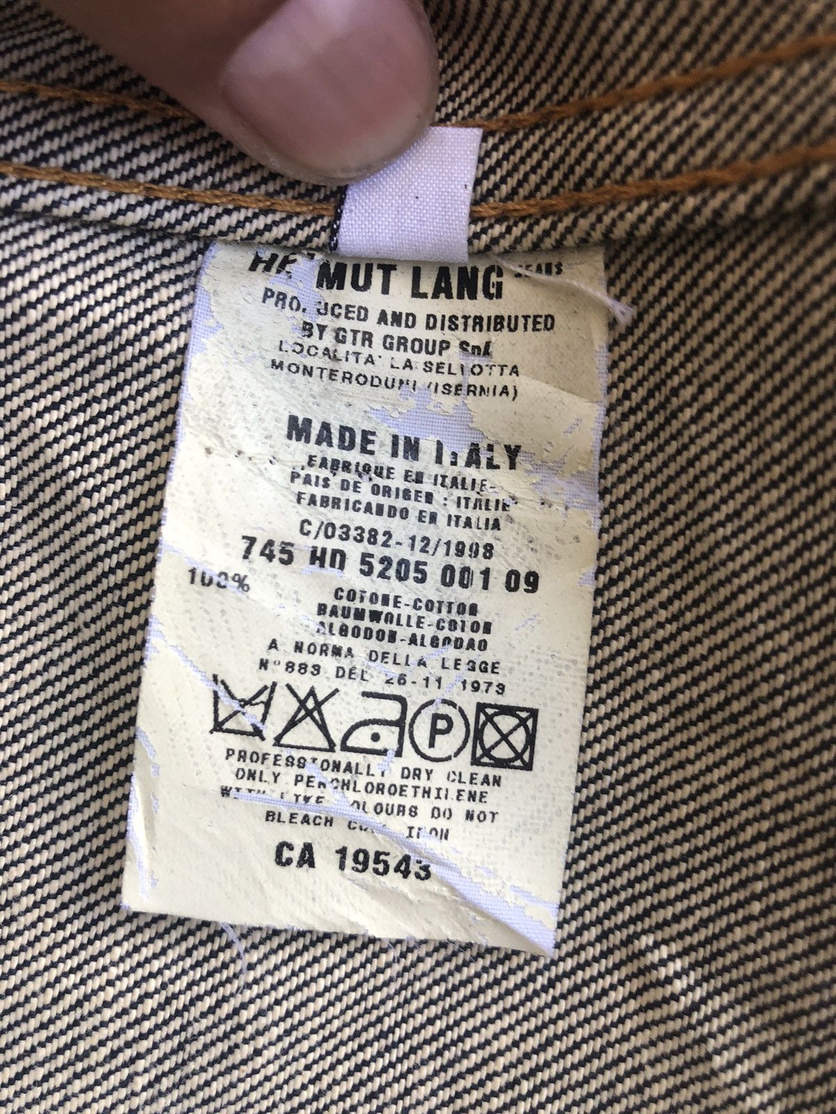 Helmut Lang Helmut Lang Denim Jacket Classic Raw Denim Size US XS / EU 42 / 0 - 20 Thumbnail