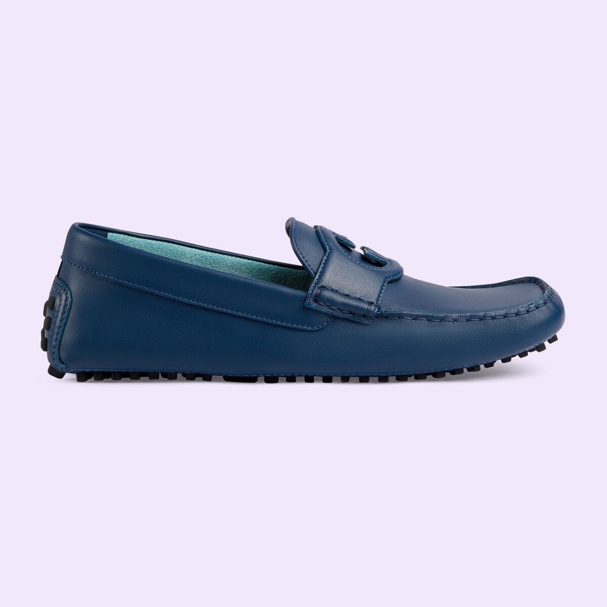 Gucci o1s1wg111025 Moccasin Leather Formal Shoes in Blue Size US 10 / EU 43 - 1 Thumbnail