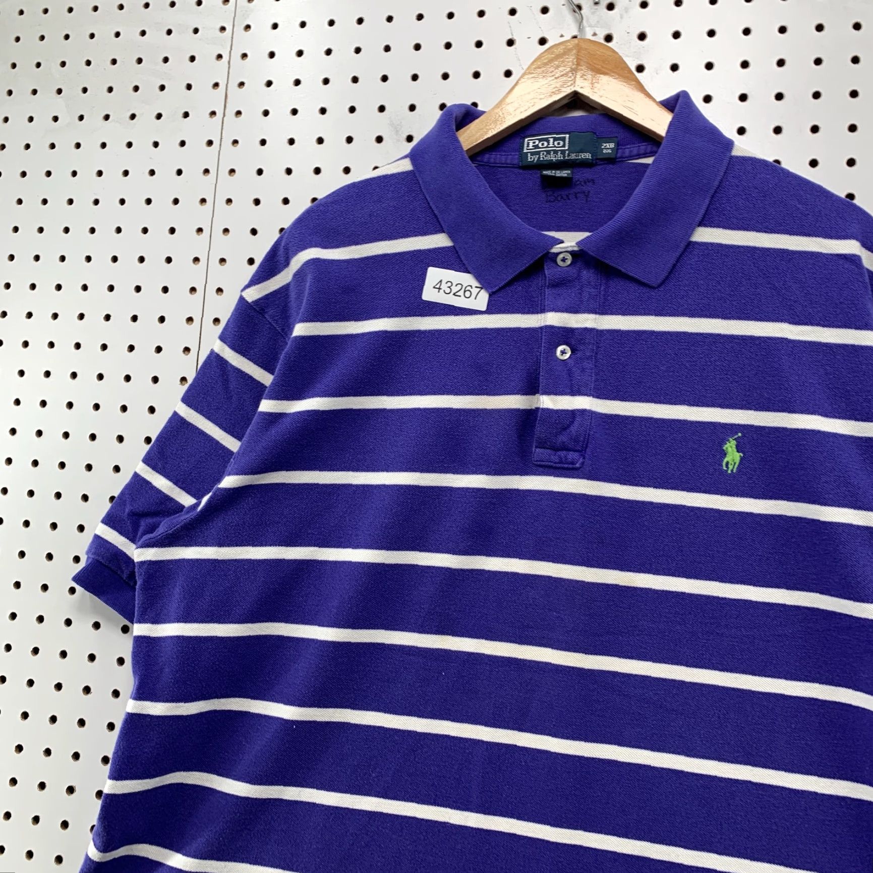 Polo Ralph Lauren Polo Ralph Lauren Striped Shirt Mens BIG 2XB Blue White Preppy Shirt Size US XXL / EU 58 / 5 - 4 Thumbnail