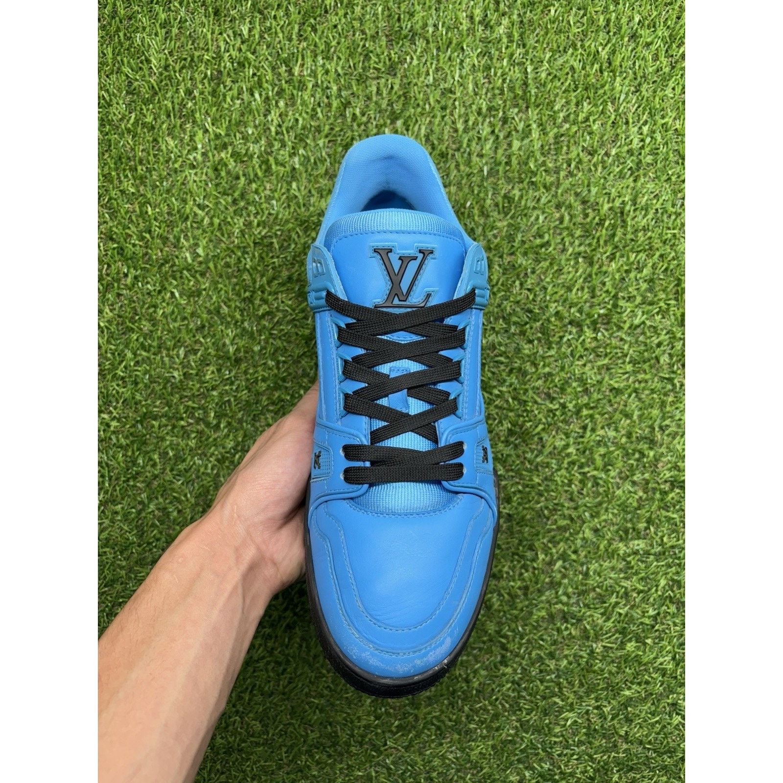 Louis Vuitton 8-8.5 US Louis Vuitton Trainer ' Blue Black ' | SUPER CLEAN! Size US 8 / EU 41 - 12 Thumbnail