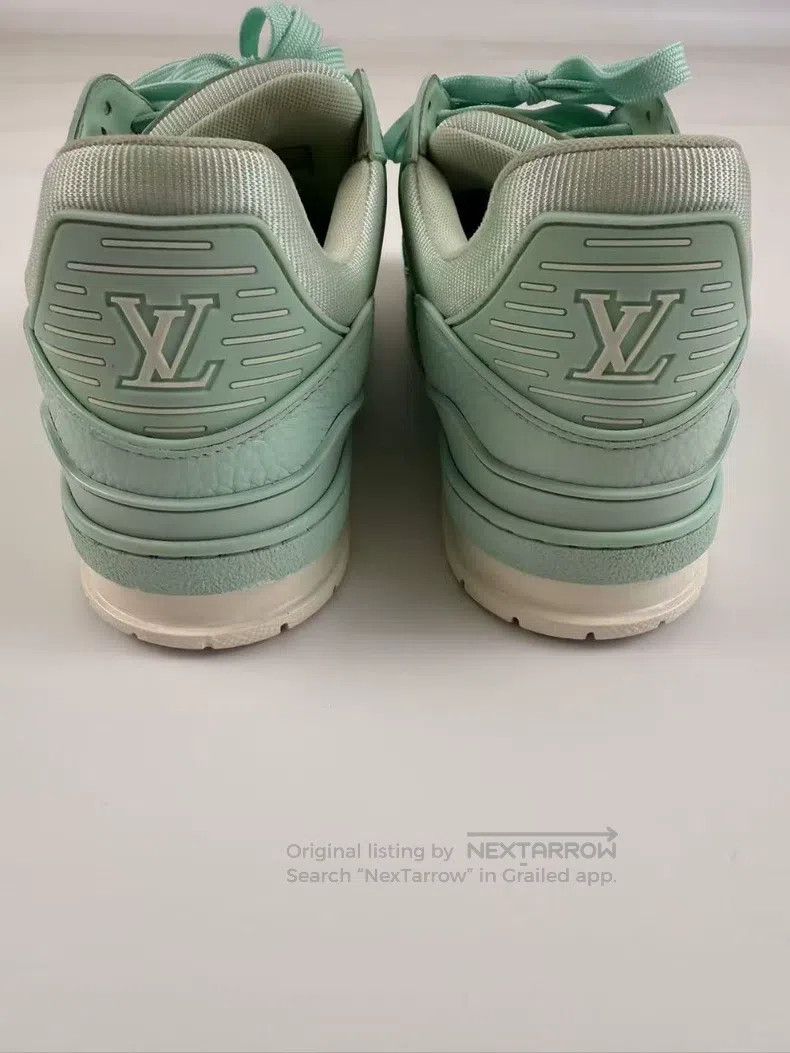 Louis Vuitton Louis Vuitton Trainer macaron mint green board shoes Size US 6.5 / EU 39-40 - 3 Thumbnail
