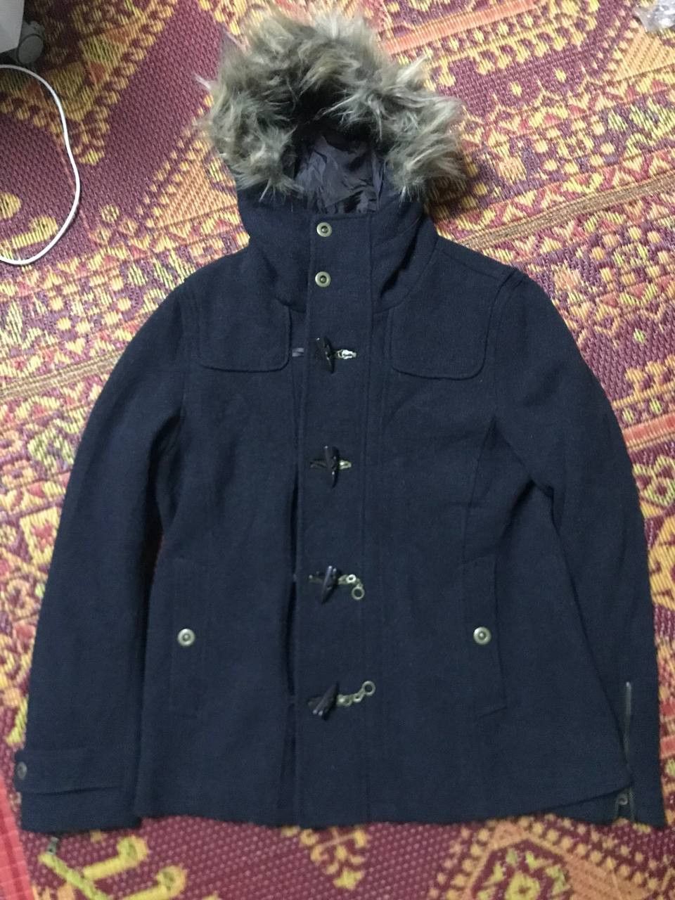 Japanese Brand × KMRii Semantic Design LGB Style Faux Fur Hoodie Duffel Jacket Size US S / EU 44-46 / 1 - 2 Thumbnail
