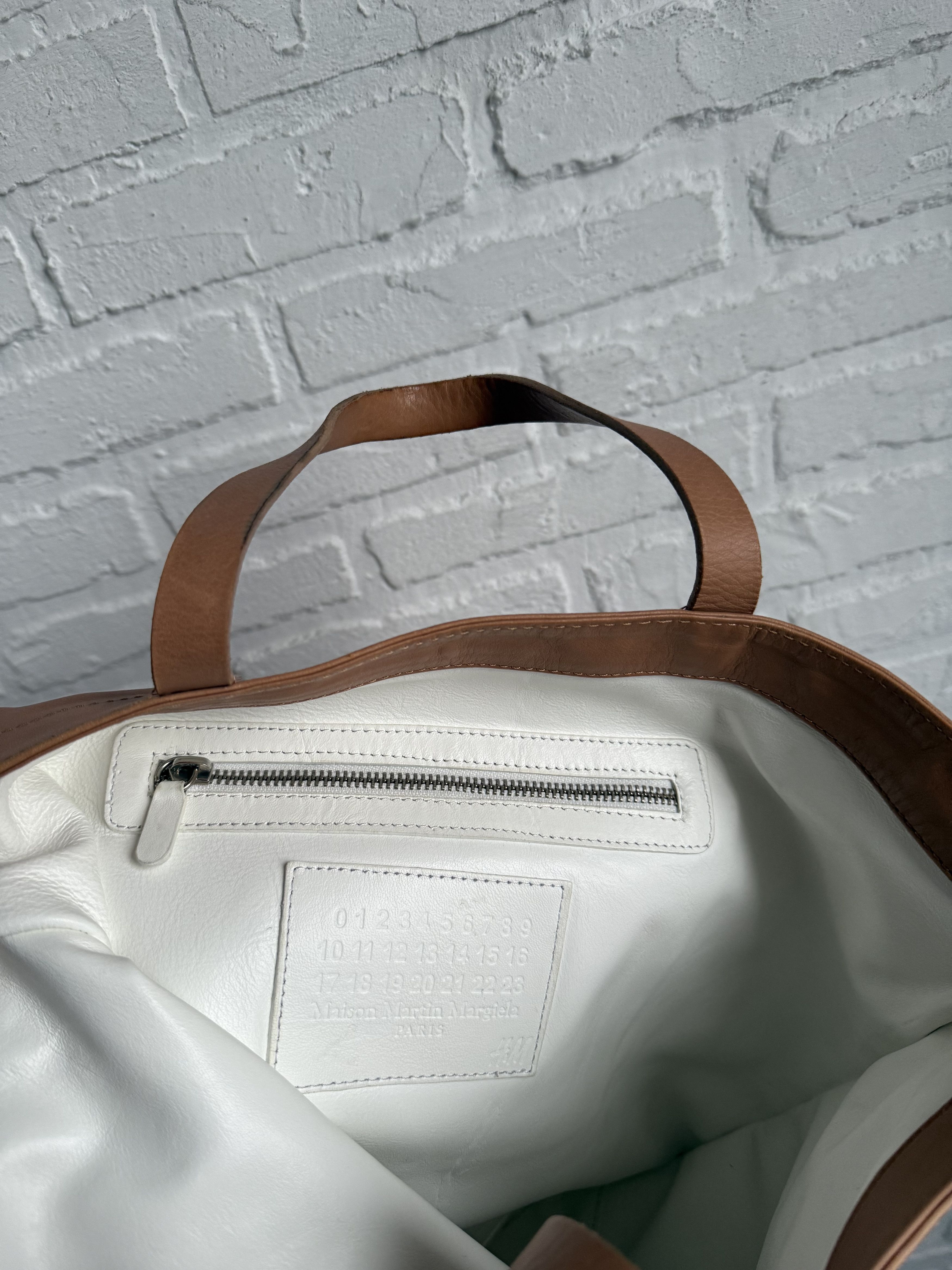 H&M × Maison Margiela Maison Martin Margiela H&M LEATHER TOTE BAG Size ONE SIZE - 3 Thumbnail