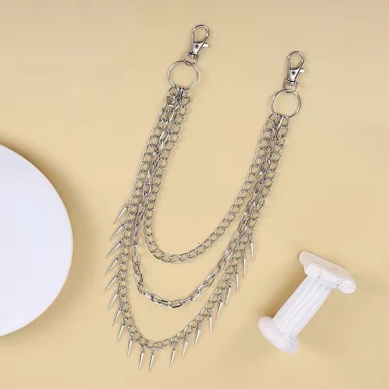 Jewelry Punk Rock Belts Chain Metal Pants Size ONE SIZE - 2 Thumbnail