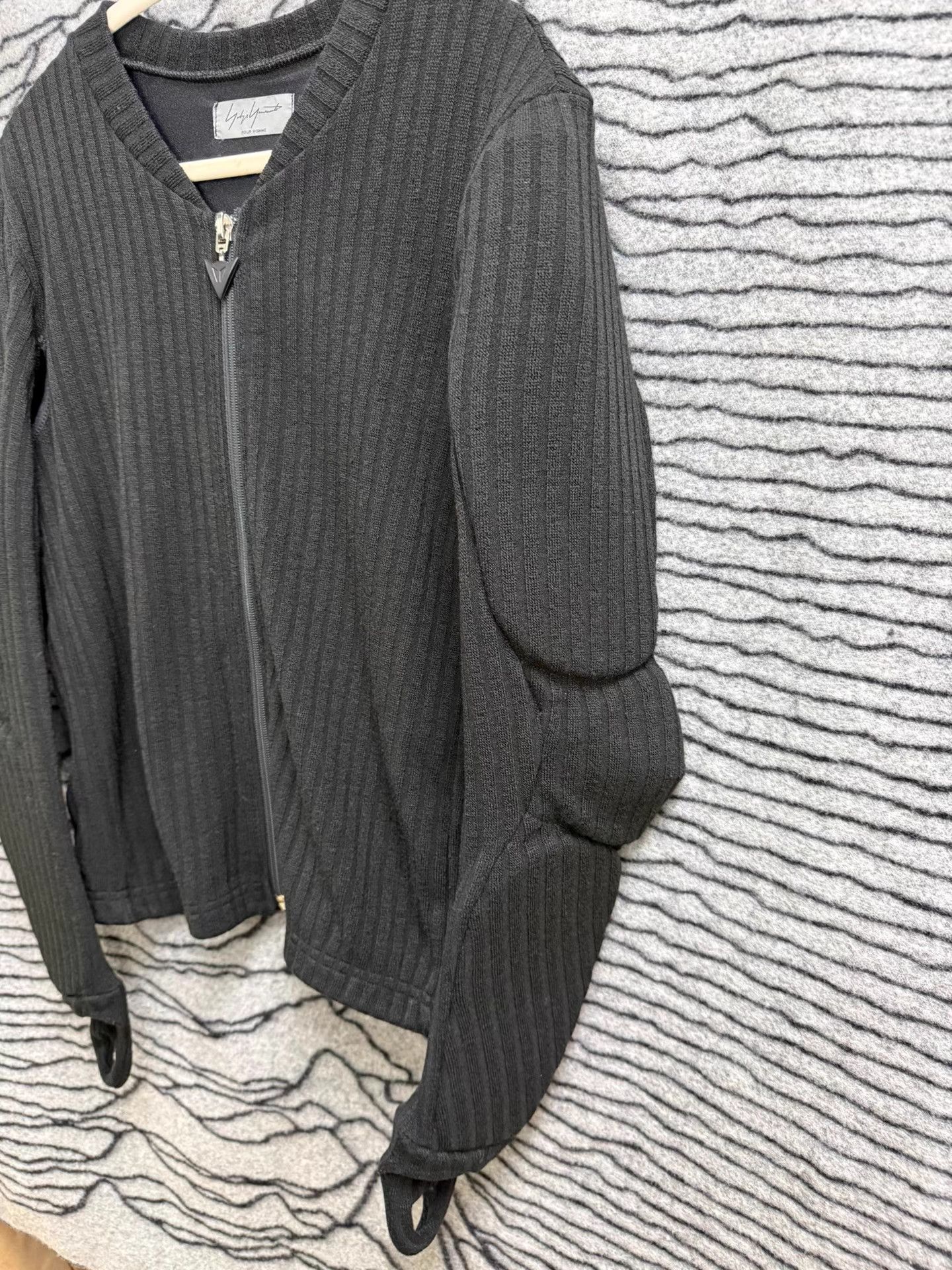 Yohji Yamamoto Yohji Yamamoto POUR HOMME Biker Armor Knit Jacket K20 Size US M / EU 48-50 / 2 - 2 Thumbnail