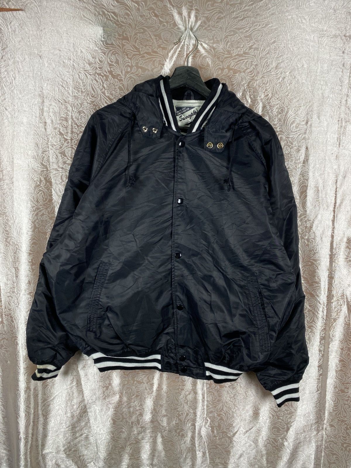 Vintage Vintage Swooplex Sardinia Cup 1935 Hooded Jacket Spell Out Size US L / EU 52-54 / 3 - 3 Thumbnail