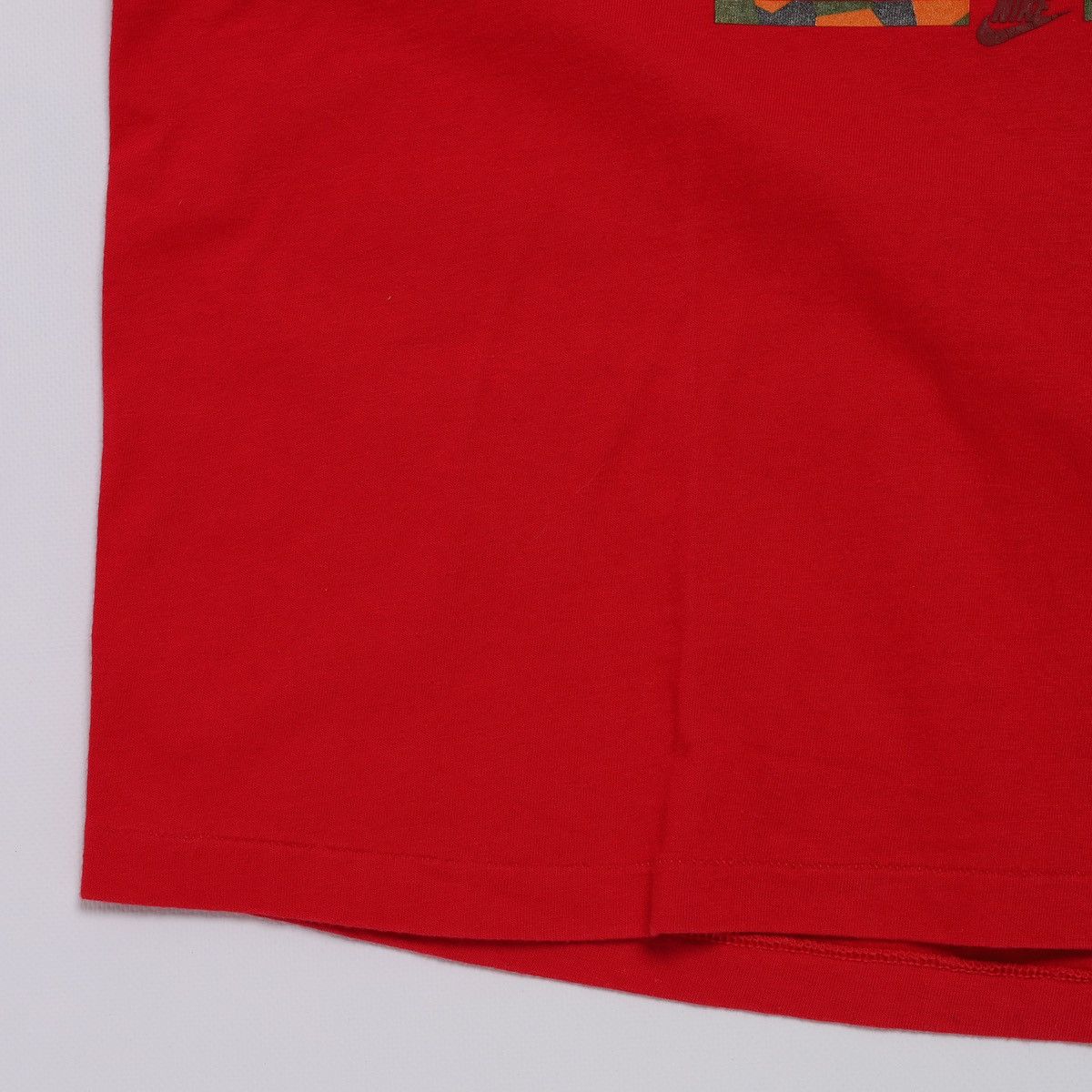 Nike Vintage 90s Nike Jordan Red Tee Size US XL / EU 56 / 4 - 4 Thumbnail
