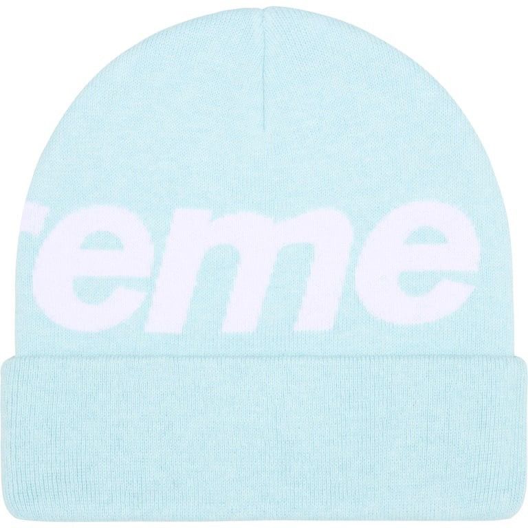 Supreme Supreme Big Logo Beanie Light Blue Graphic Logo FW25 Size ONE SIZE - 2 Thumbnail