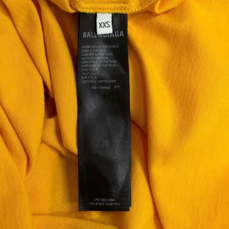 Balenciaga Balenciaga Yellow Short Sleeve T-Shirt XXS Size-2506 Size US XXS / EU 40 - 5 Thumbnail