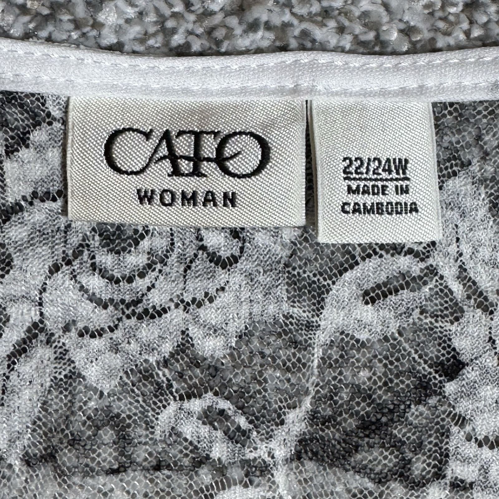 Other Cato Tank Top Womens 22/24 Plus Sheer Lace Boho Romantic Size 3XL / US 20-22 - 4 Thumbnail